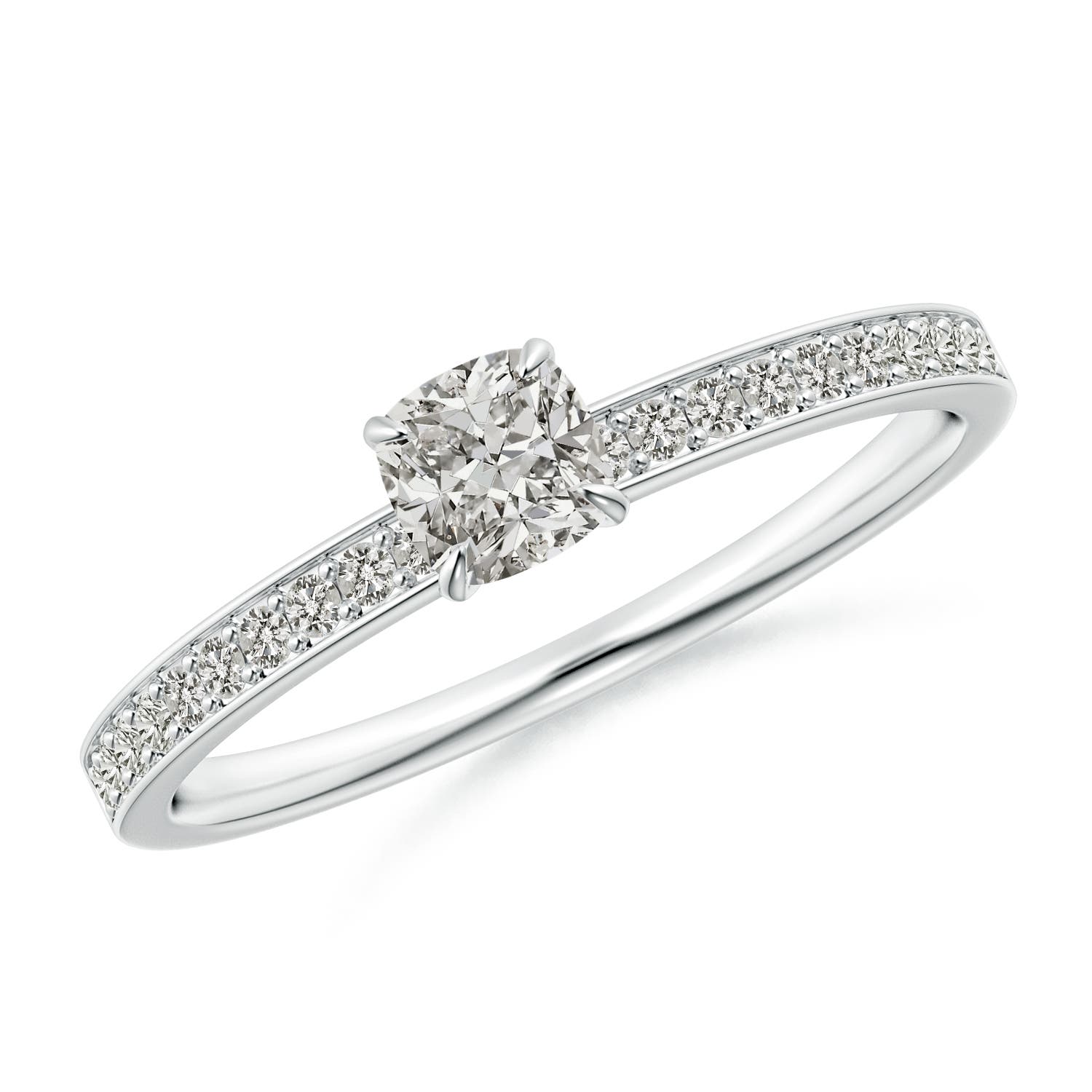 K, I3 / 0.37 CT / 14 KT White Gold