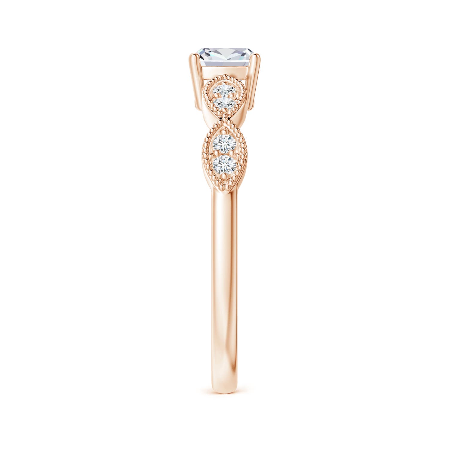 G, VS2 / 0.49 CT / 14 KT Rose Gold