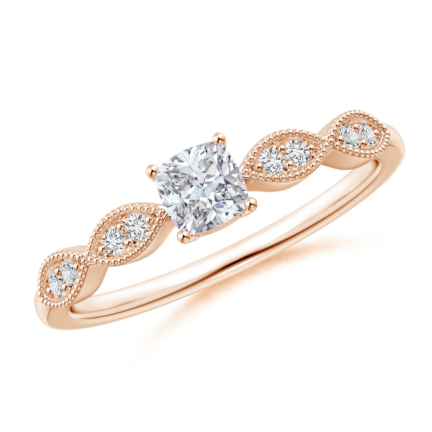 H, SI2 / 0.33 CT / 14 KT Rose Gold