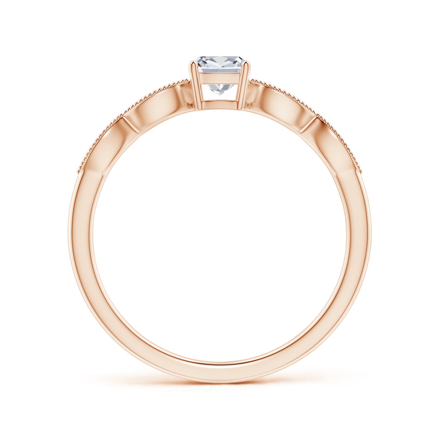 H, SI2 / 0.33 CT / 14 KT Rose Gold