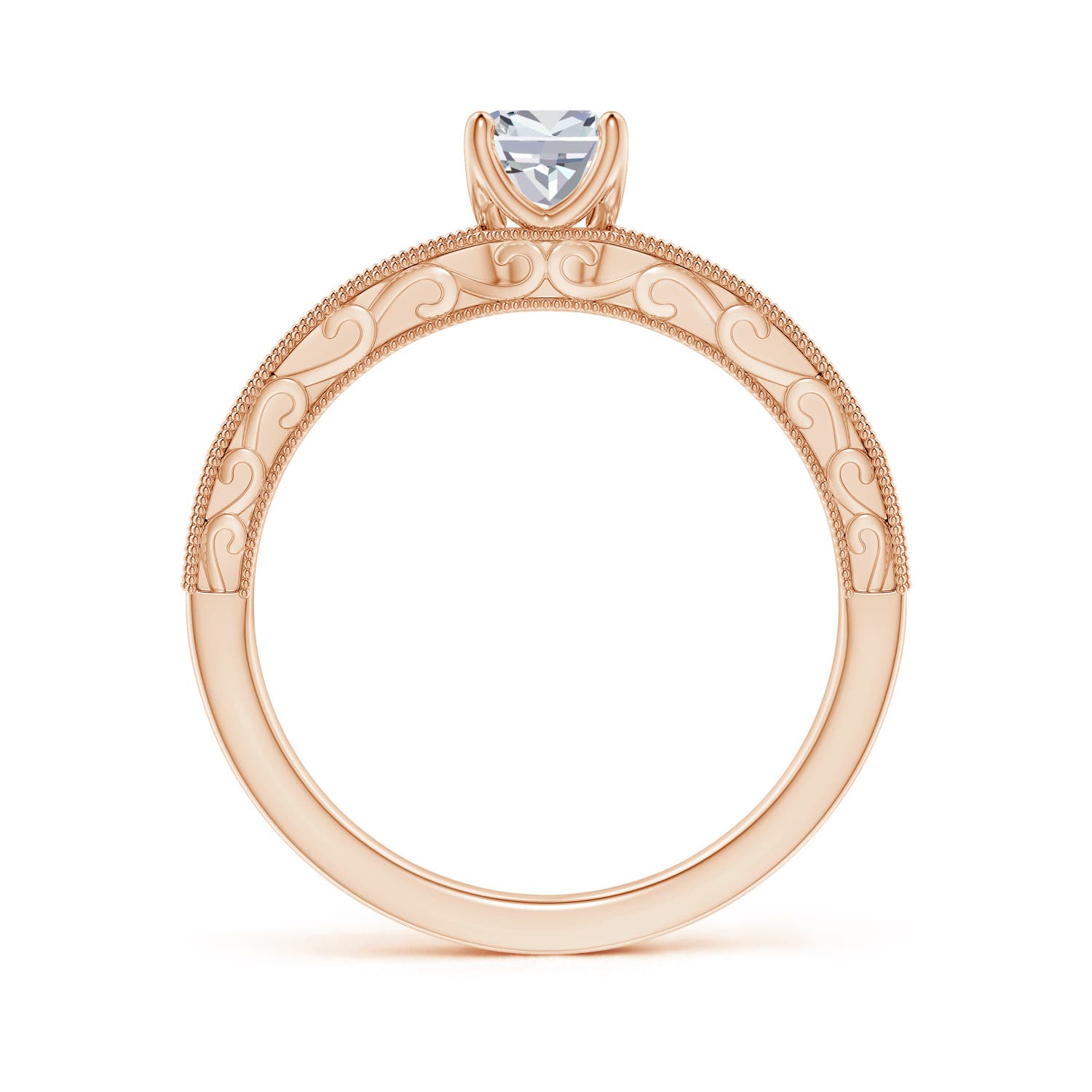 H, SI2 / 0.52 CT / 14 KT Rose Gold