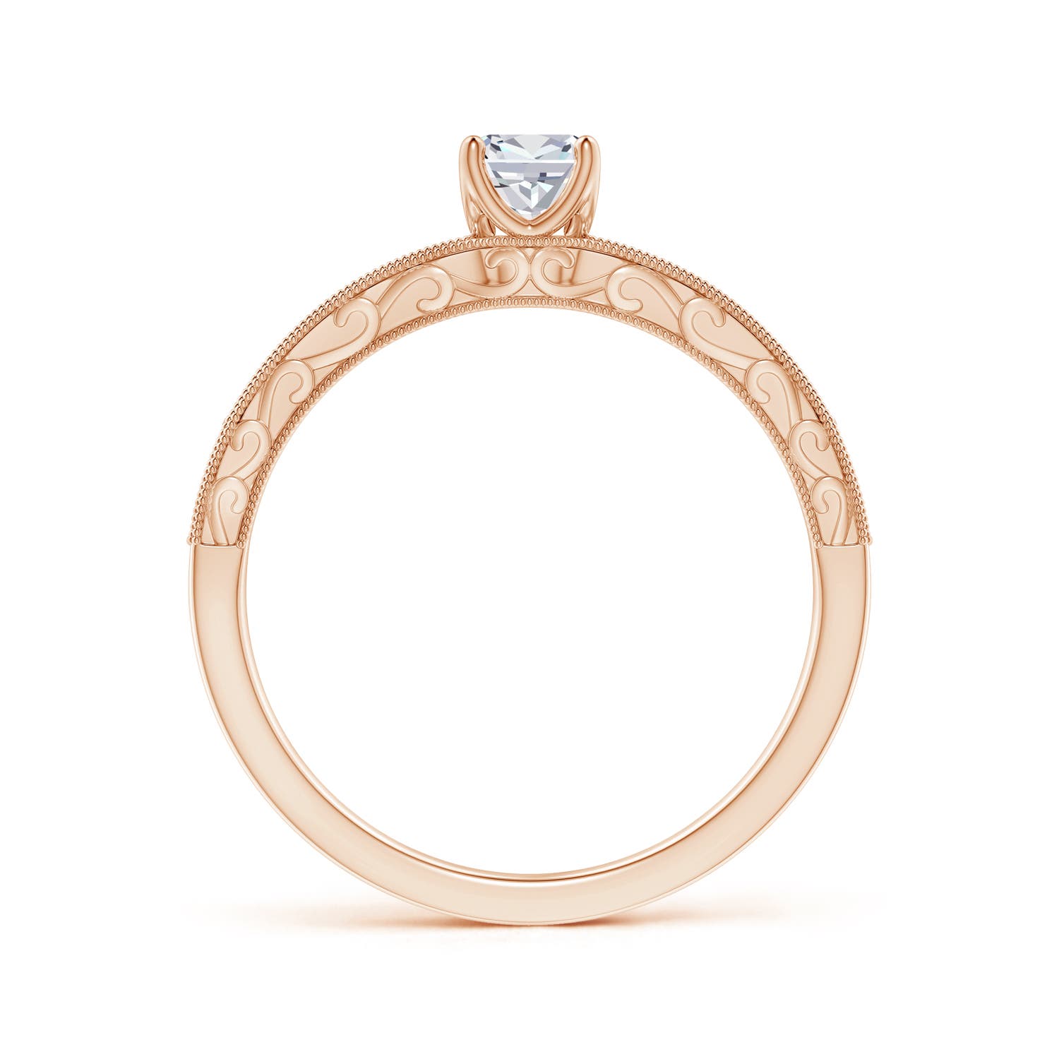 G, VS2 / 0.37 CT / 14 KT Rose Gold