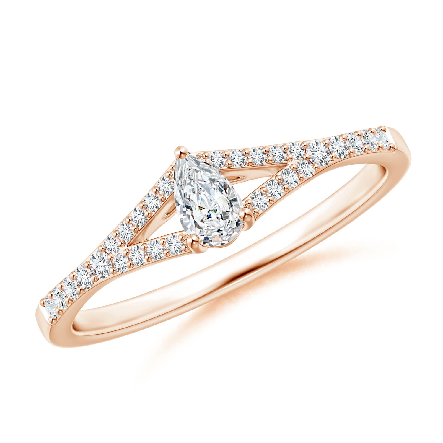 G, VS2 / 0.35 CT / 14 KT Rose Gold