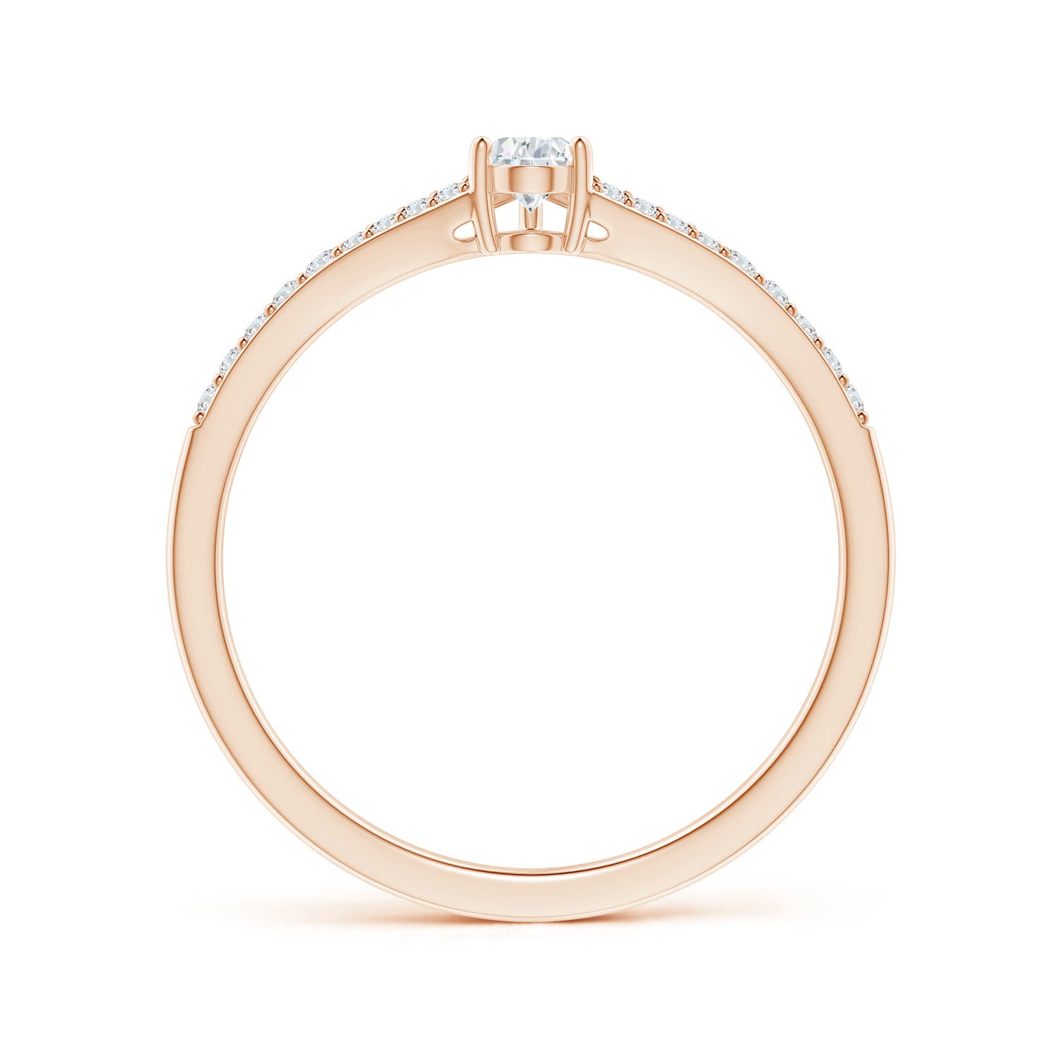 G, VS2 / 0.35 CT / 14 KT Rose Gold