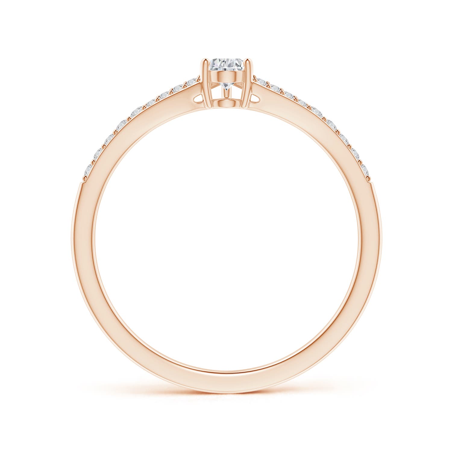 H, SI2 / 0.35 CT / 14 KT Rose Gold