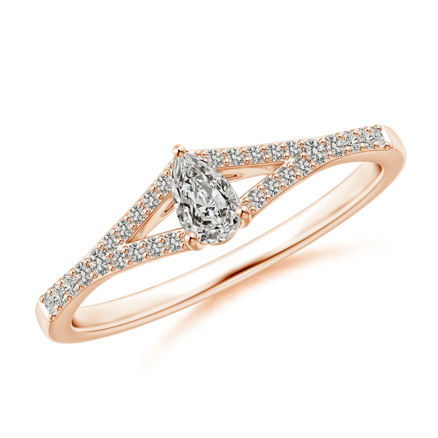 K, I3 / 0.35 CT / 14 KT Rose Gold