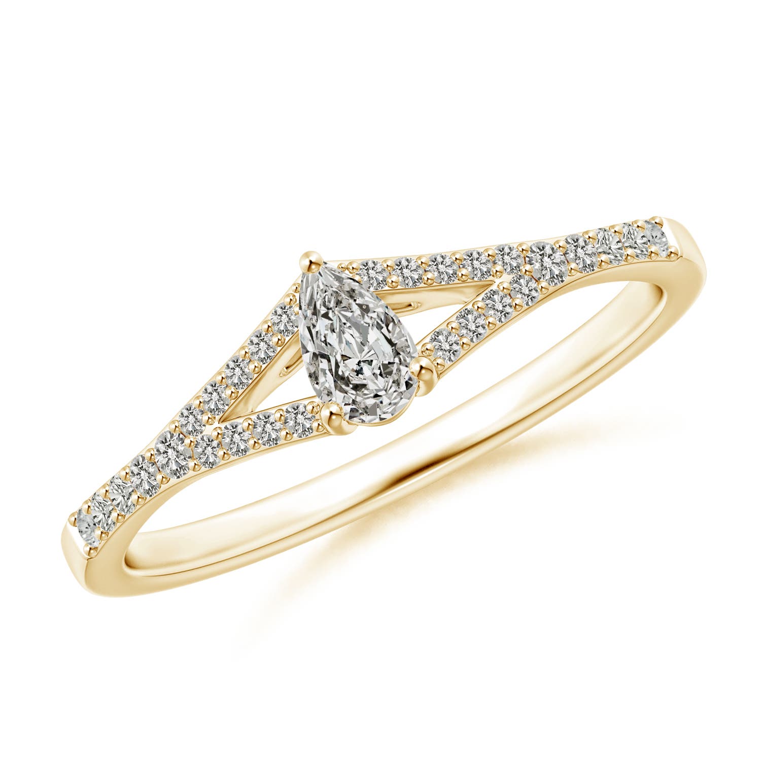 K, I3 / 0.35 CT / 14 KT Yellow Gold