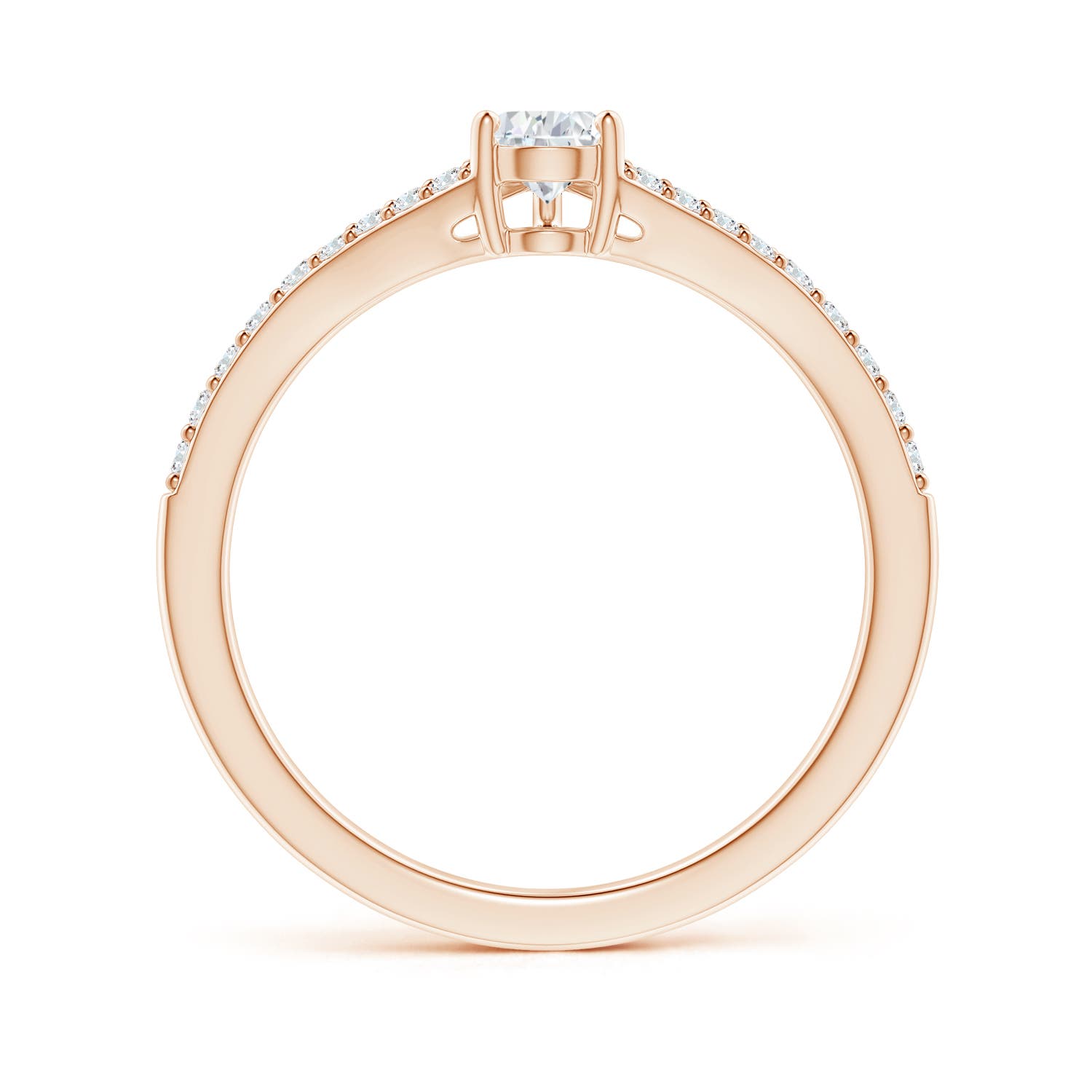 G, VS2 / 0.63 CT / 14 KT Rose Gold