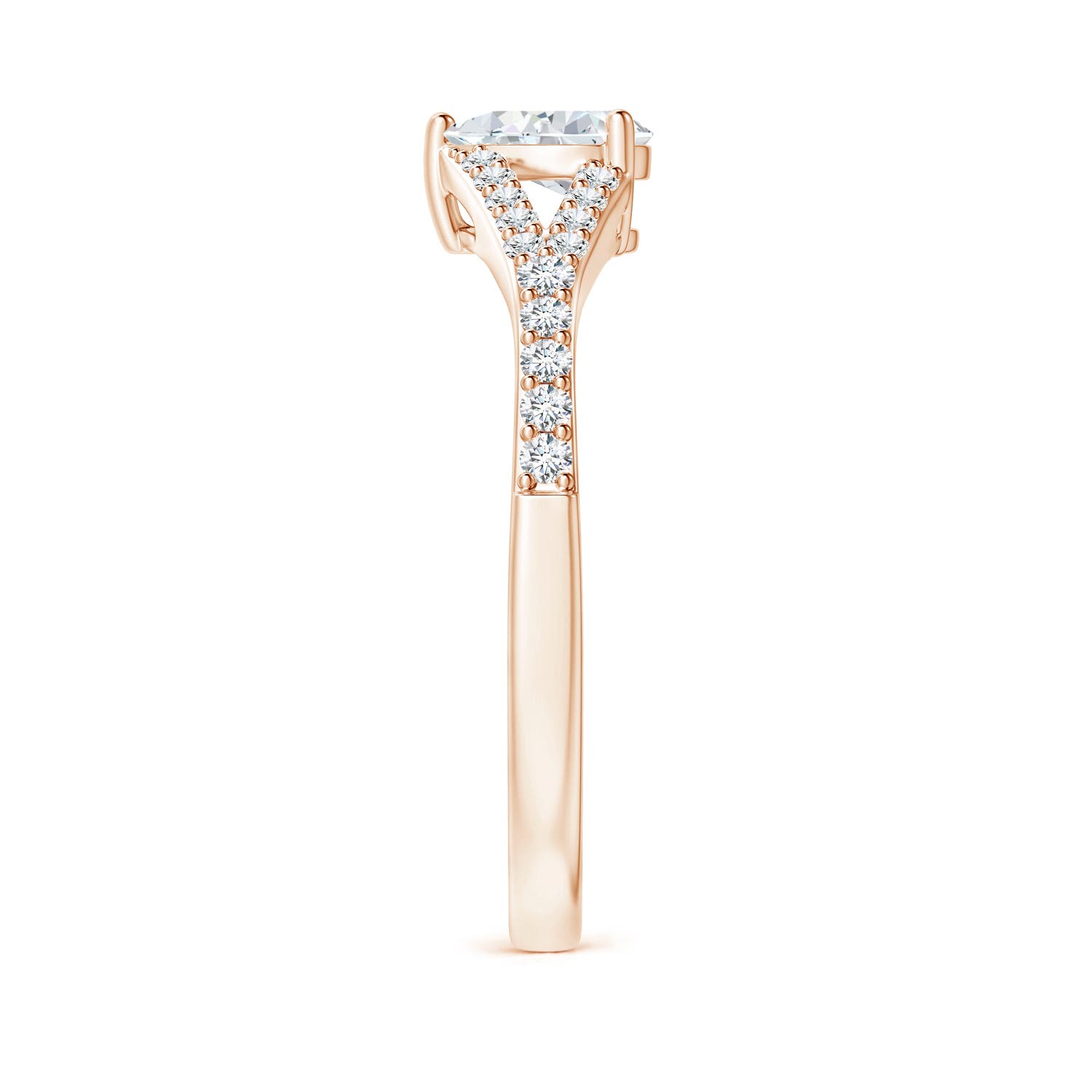 G, VS2 / 0.63 CT / 14 KT Rose Gold