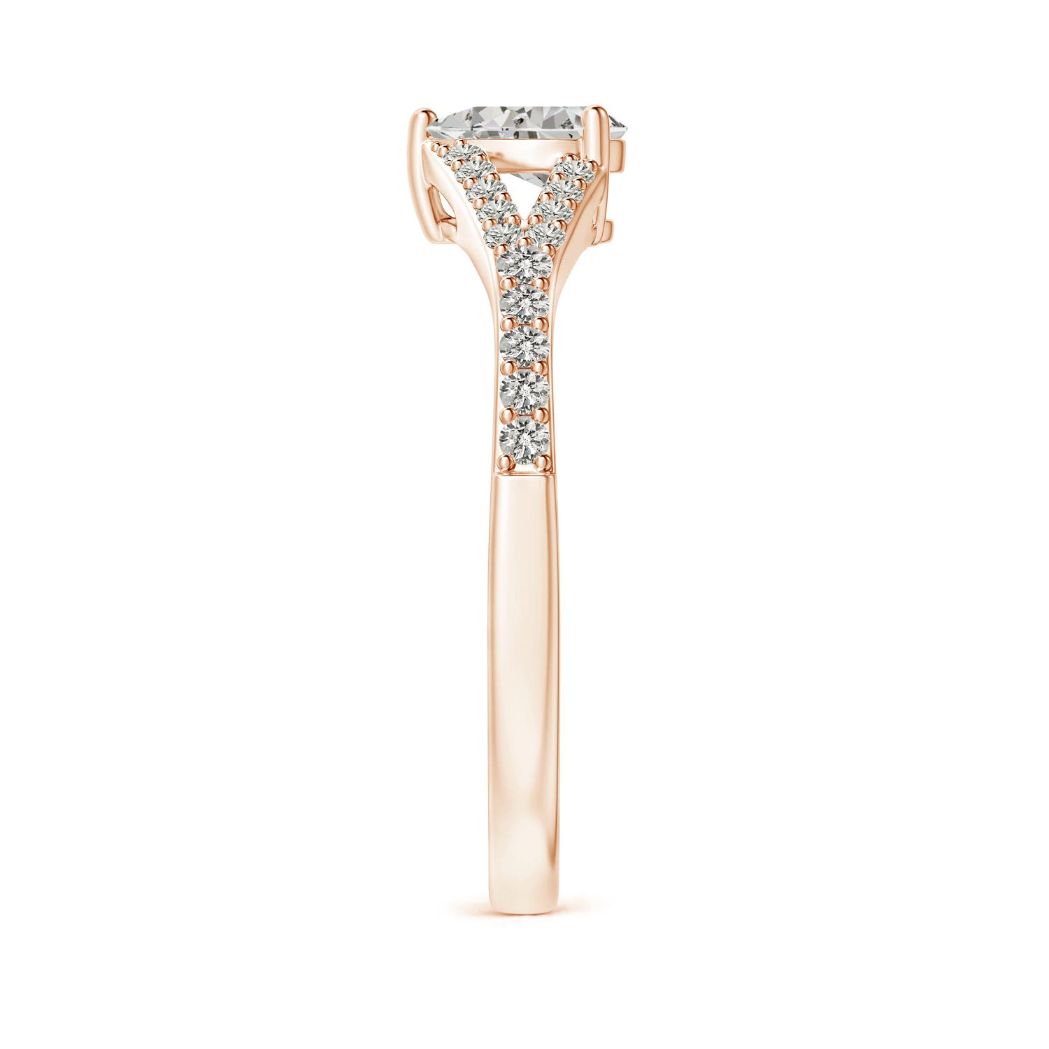 K, I3 / 0.63 CT / 14 KT Rose Gold