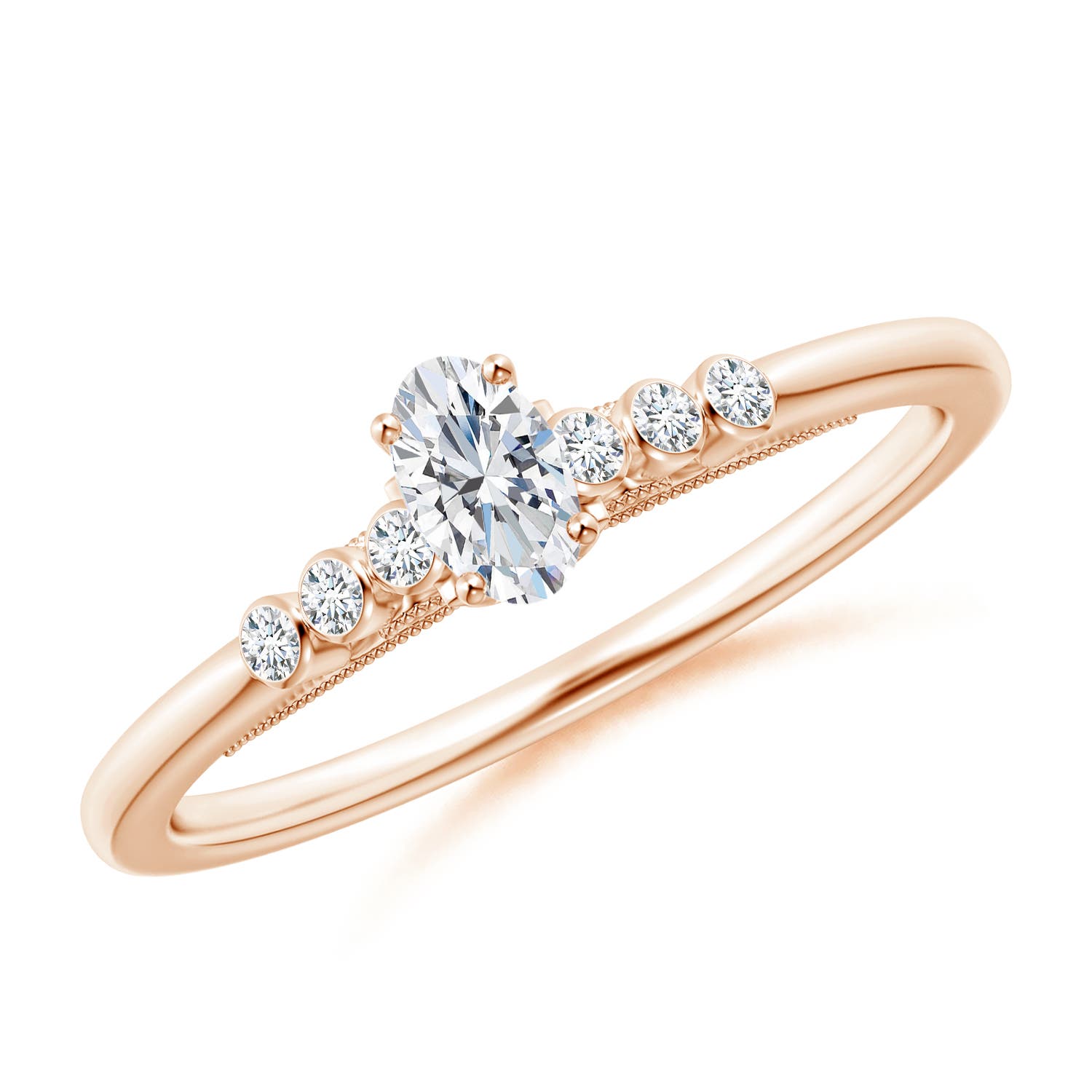 F-G, VS / 0.37 CT / 14 KT Rose Gold