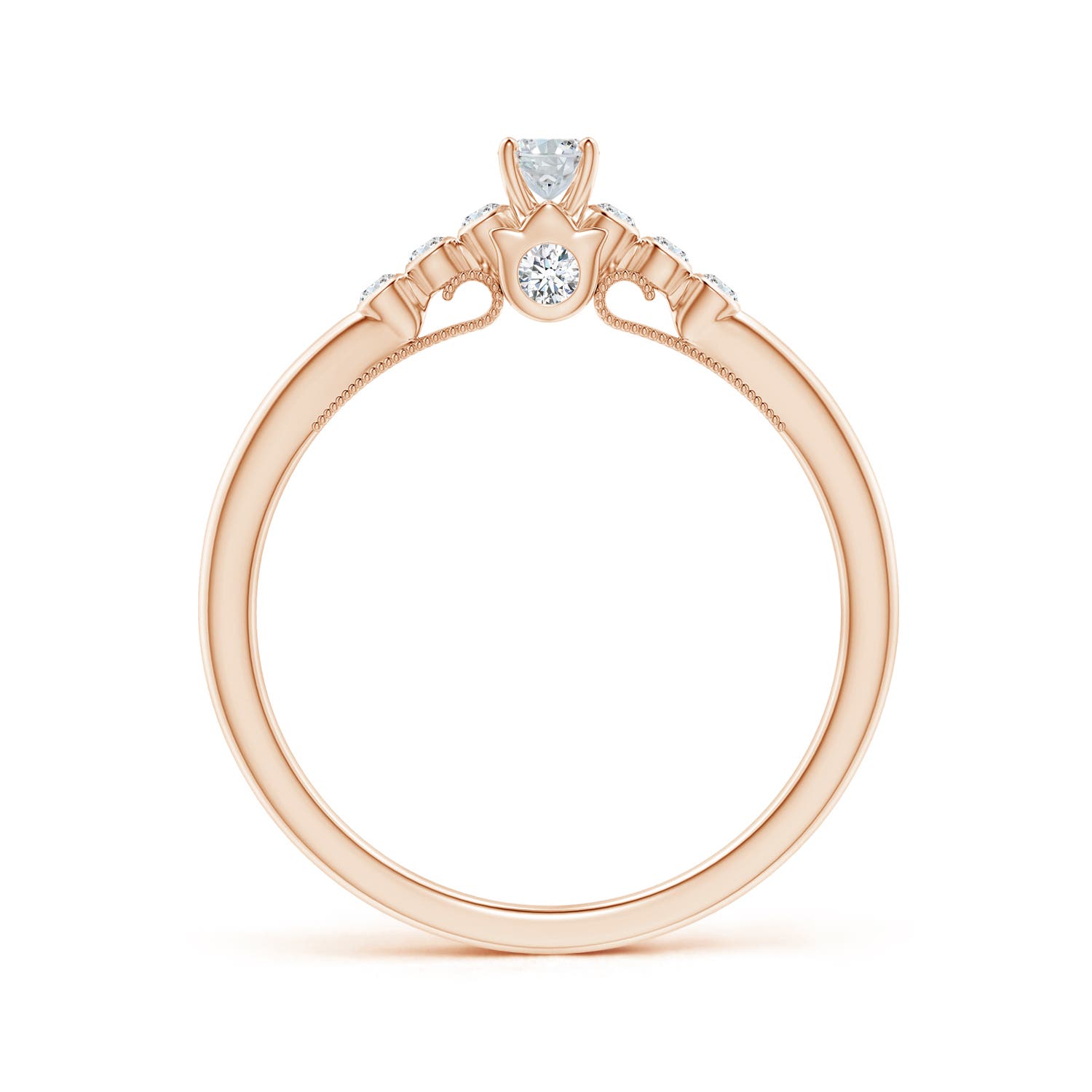 F-G, VS / 0.37 CT / 14 KT Rose Gold