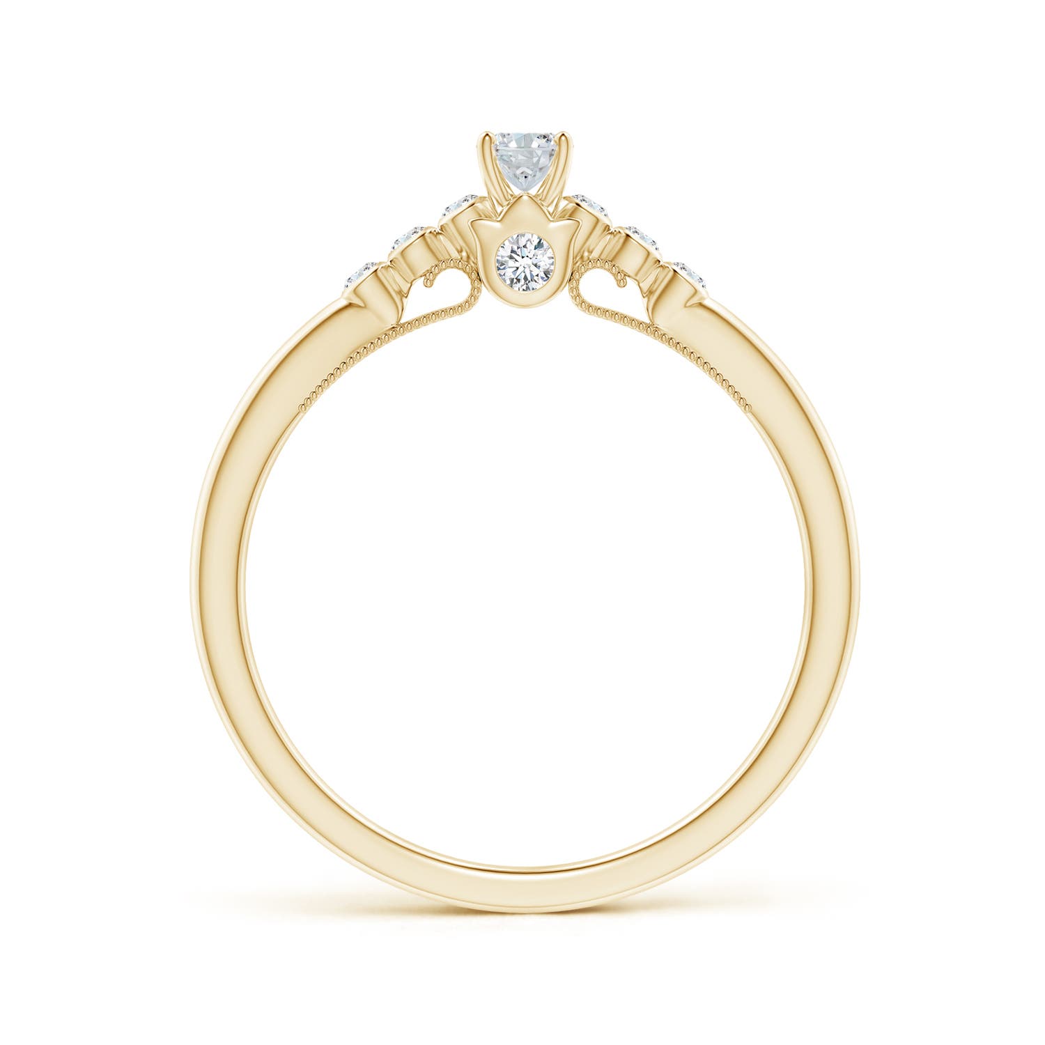 F-G, VS / 0.37 CT / 14 KT Yellow Gold