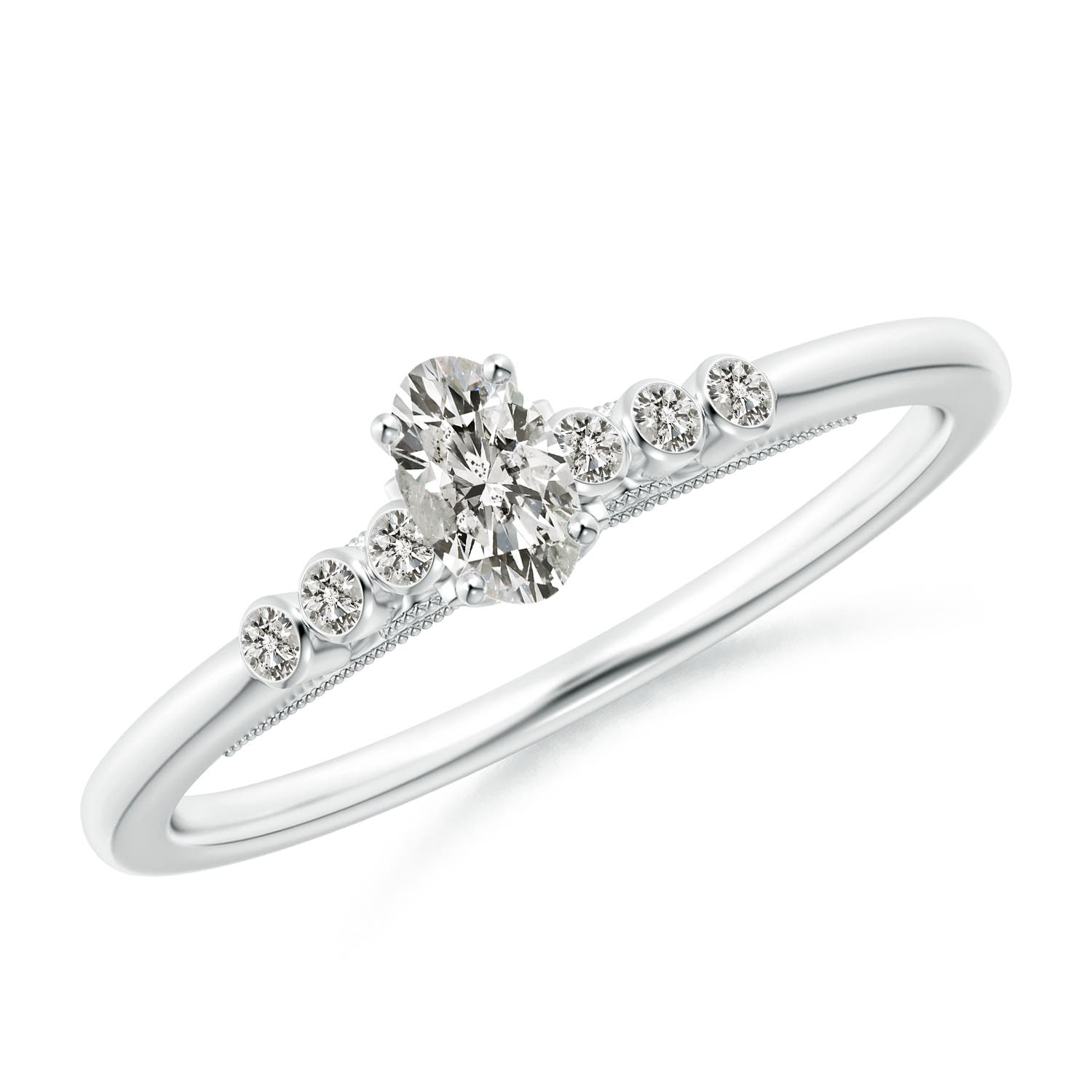 K, I3 / 0.37 CT / 14 KT White Gold