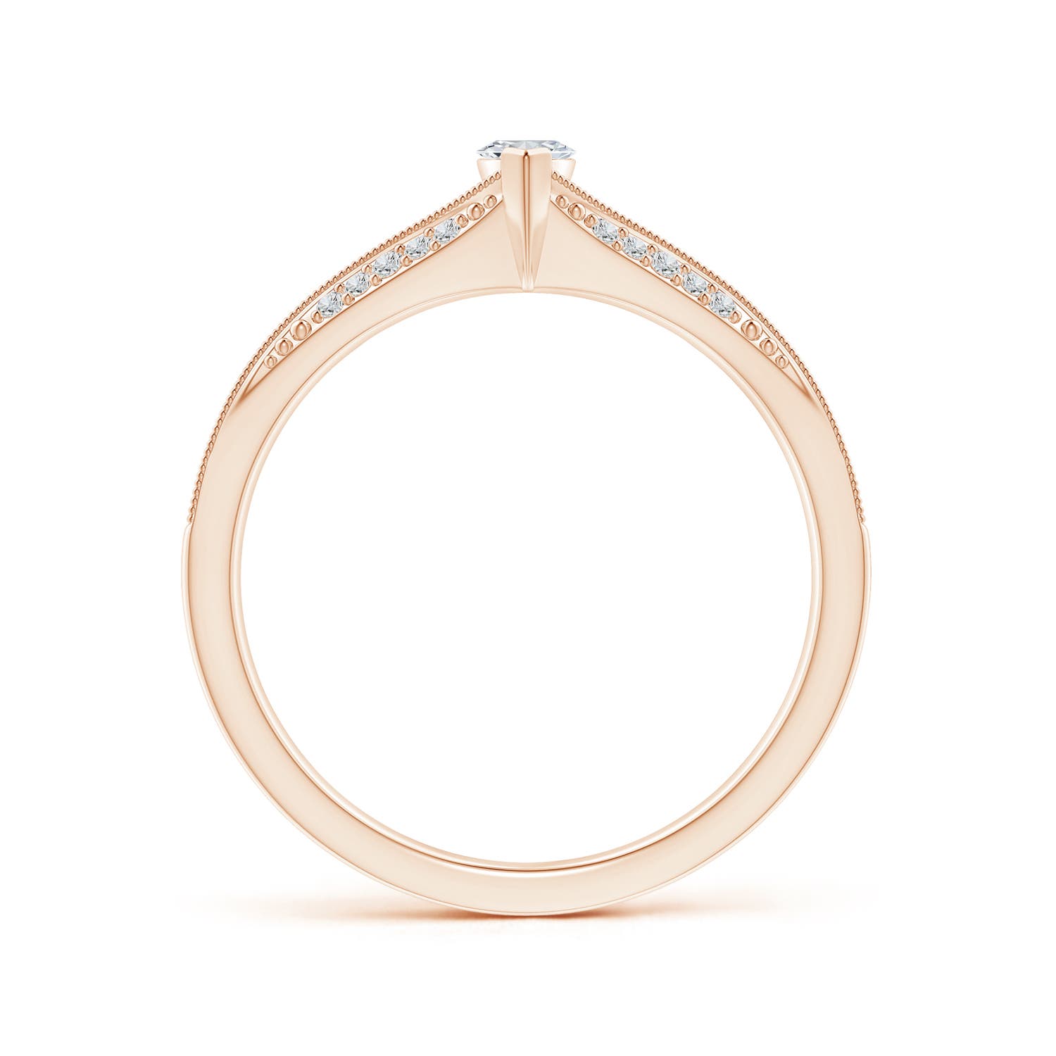 H, SI2 / 0.38 CT / 14 KT Rose Gold