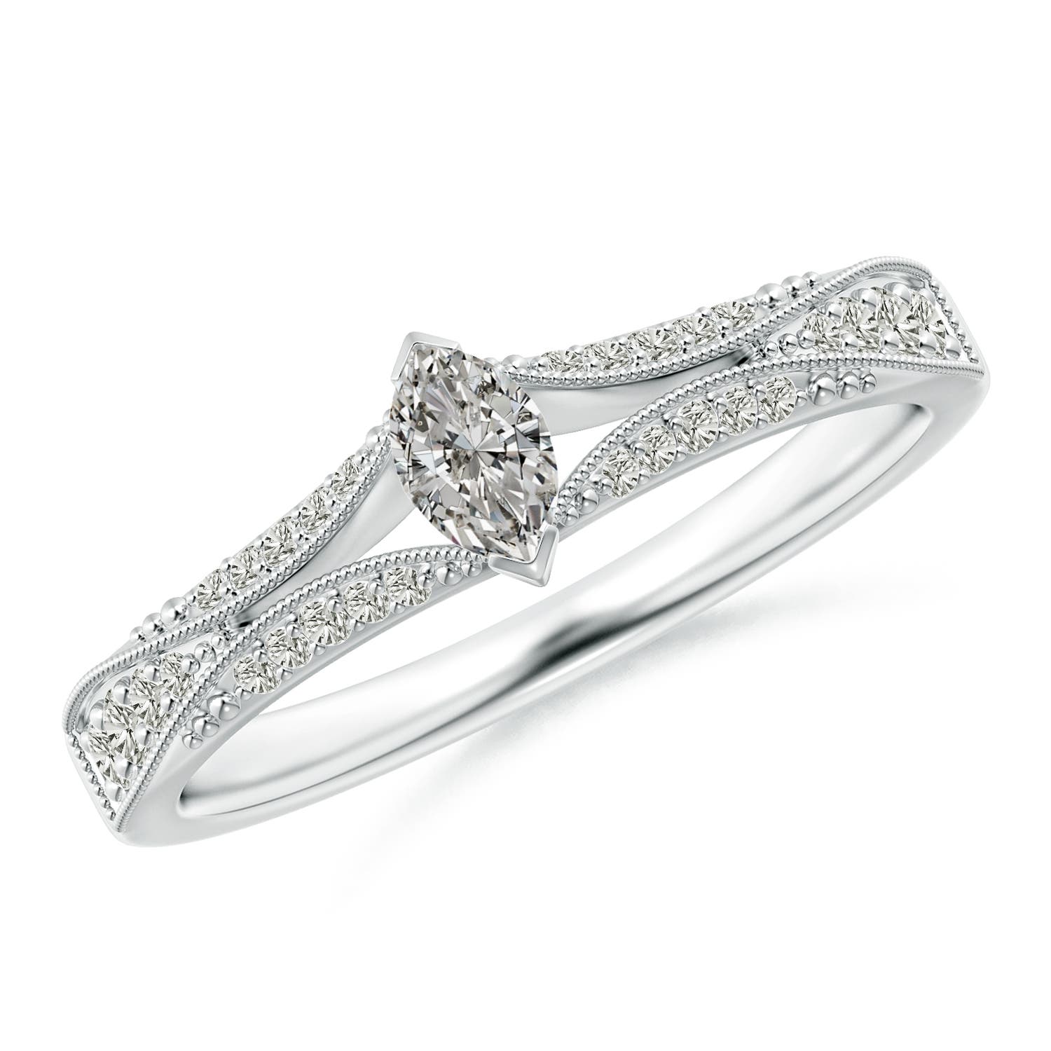 K, I3 / 0.38 CT / 14 KT White Gold