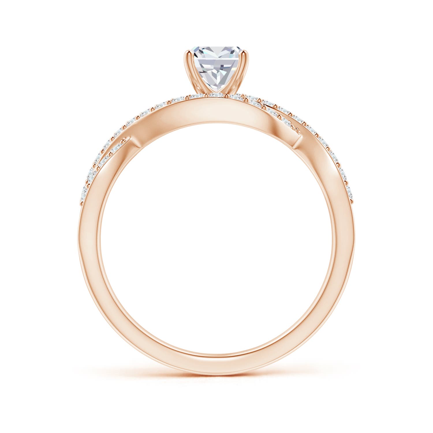 G, VS2 / 0.66 CT / 14 KT Rose Gold