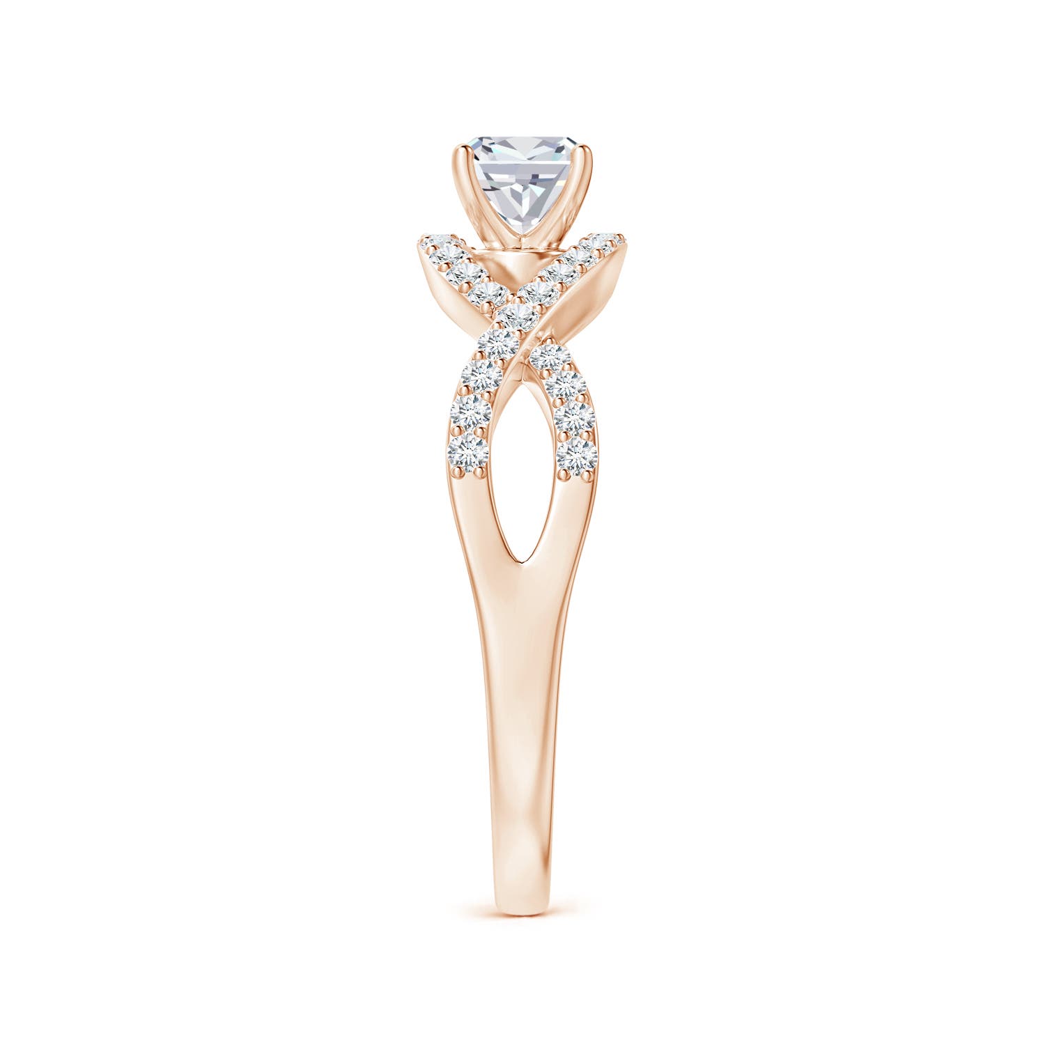 G, VS2 / 0.52 CT / 14 KT Rose Gold