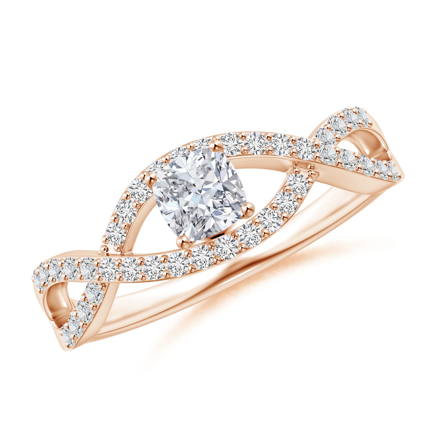 H, SI2 / 0.52 CT / 14 KT Rose Gold