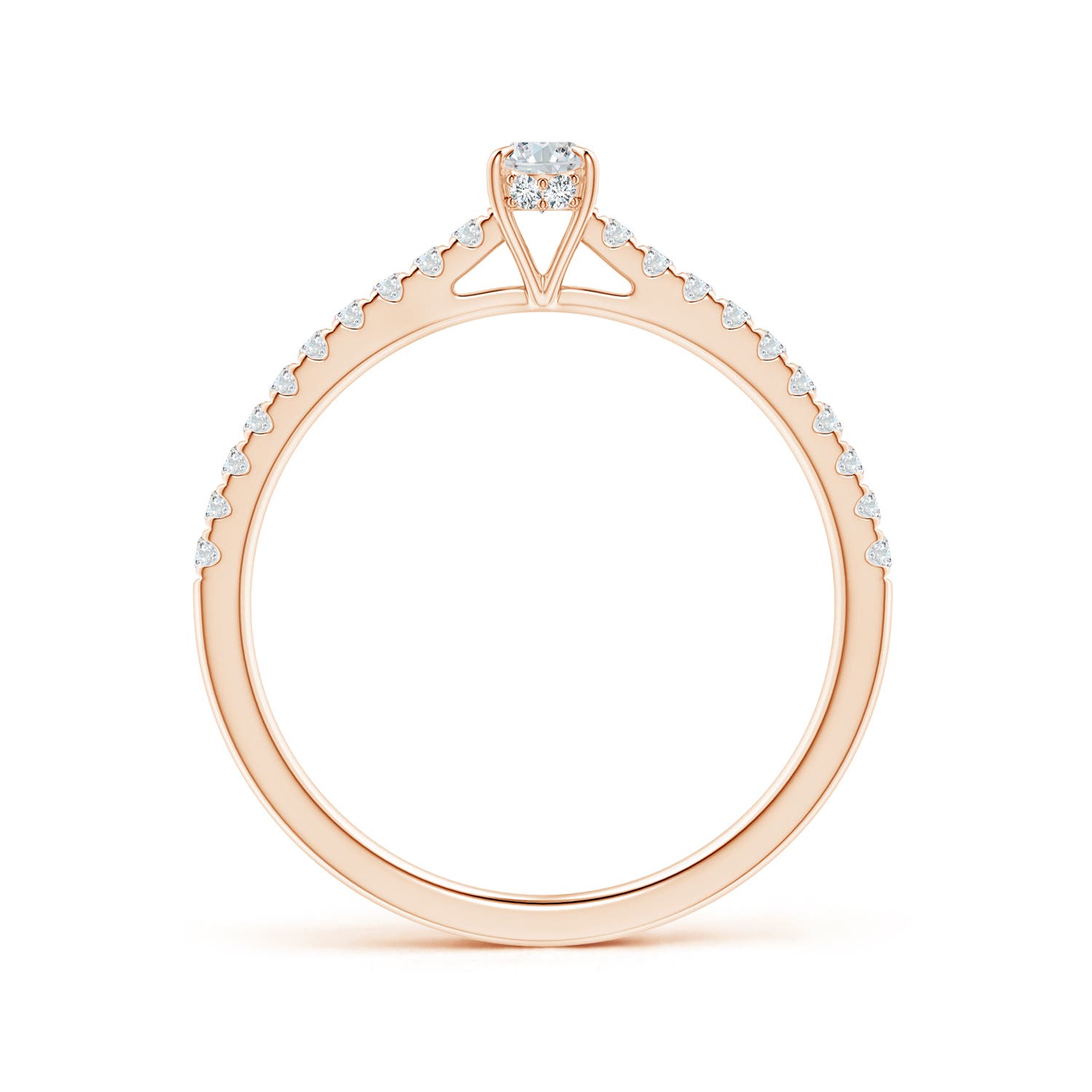 G, VS2 / 0.48 CT / 14 KT Rose Gold