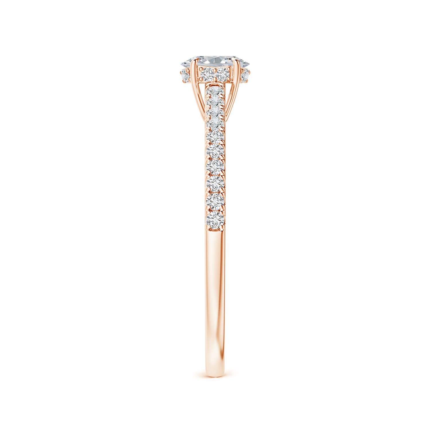 H, SI2 / 0.48 CT / 14 KT Rose Gold