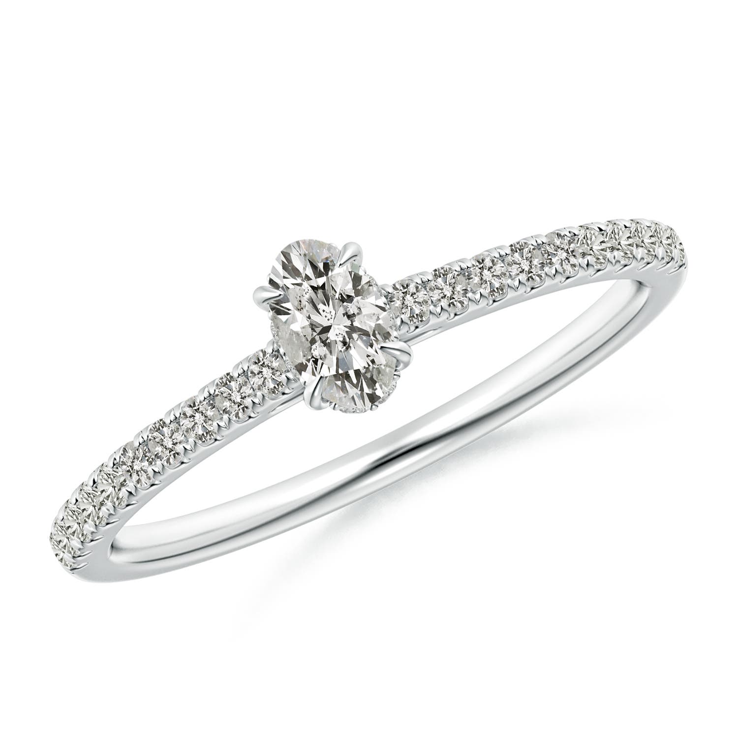 K, I3 / 0.48 CT / 14 KT White Gold