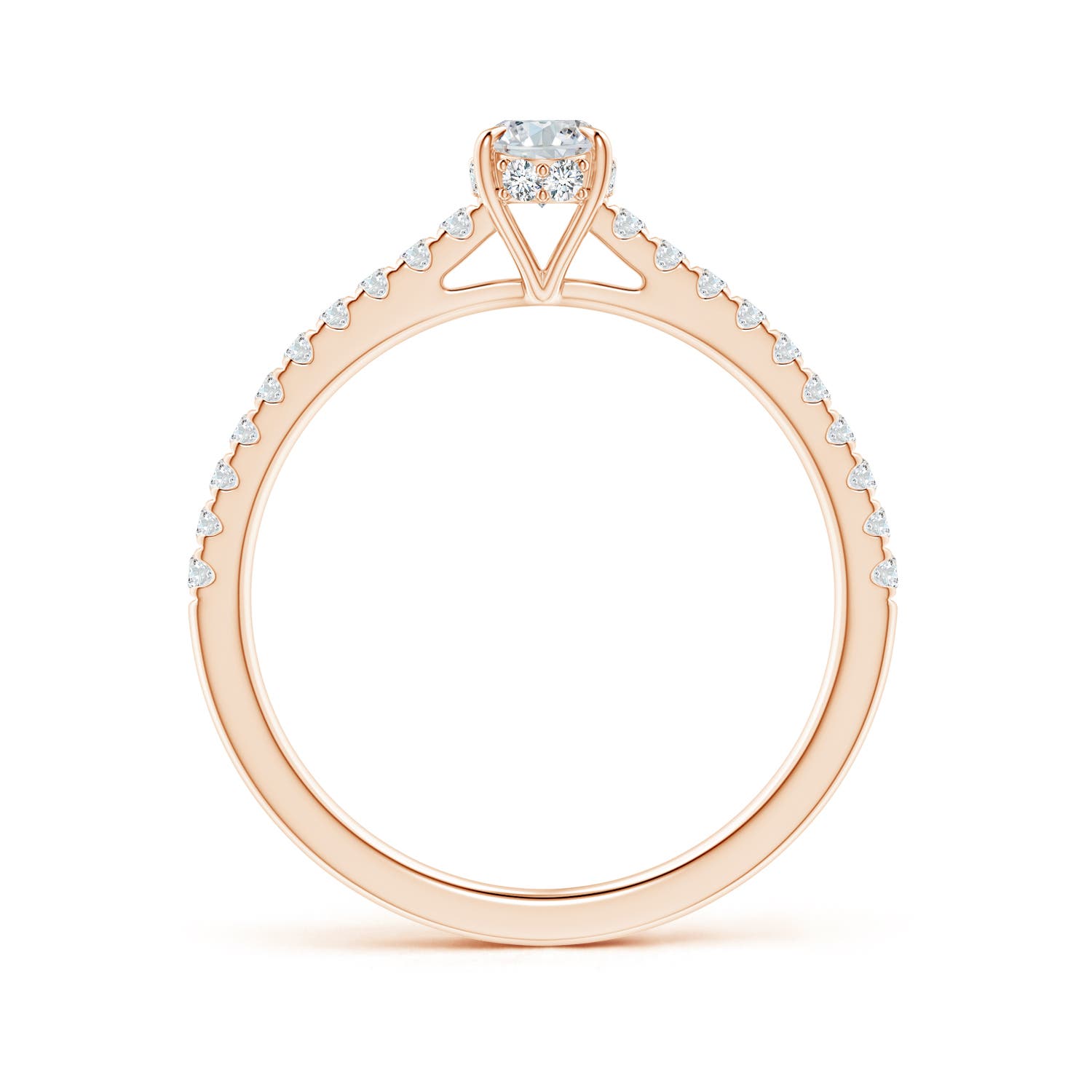 G, VS2 / 0.76 CT / 14 KT Rose Gold