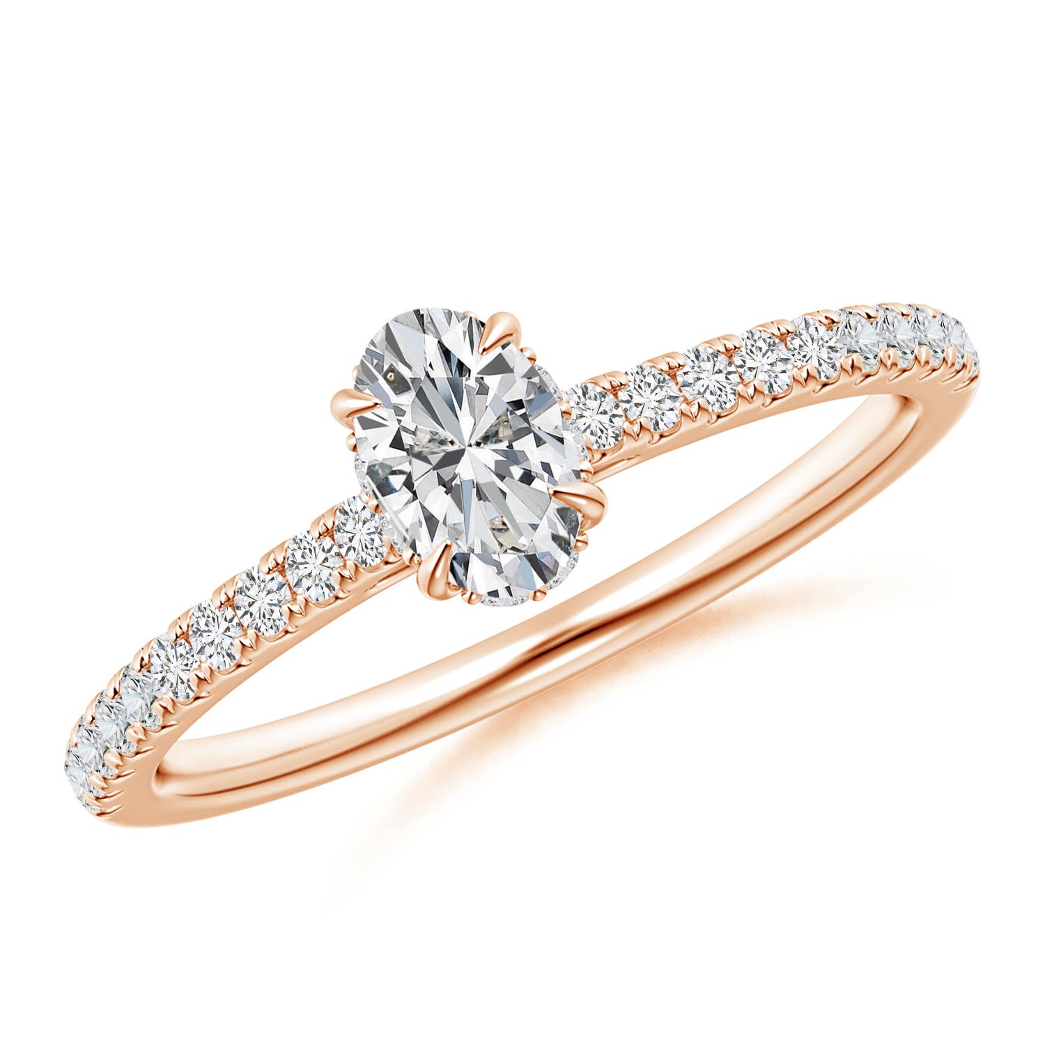 H, SI2 / 0.76 CT / 14 KT Rose Gold