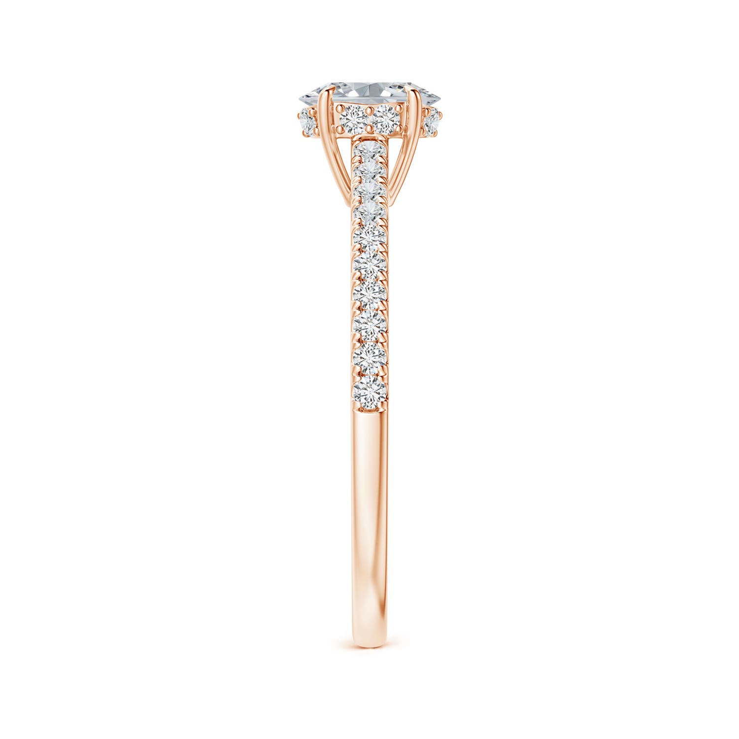 H, SI2 / 0.76 CT / 14 KT Rose Gold