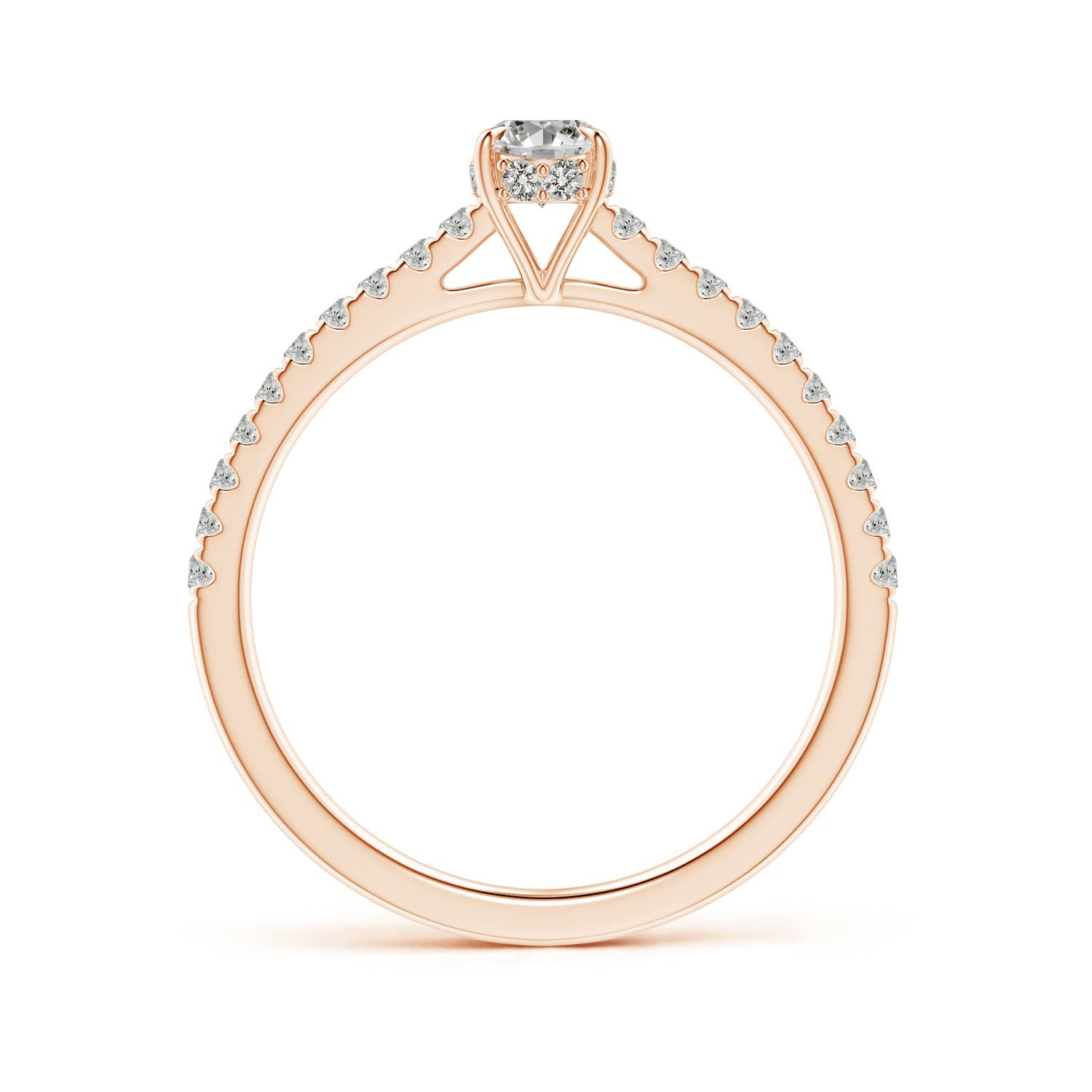 K, I3 / 0.76 CT / 14 KT Rose Gold