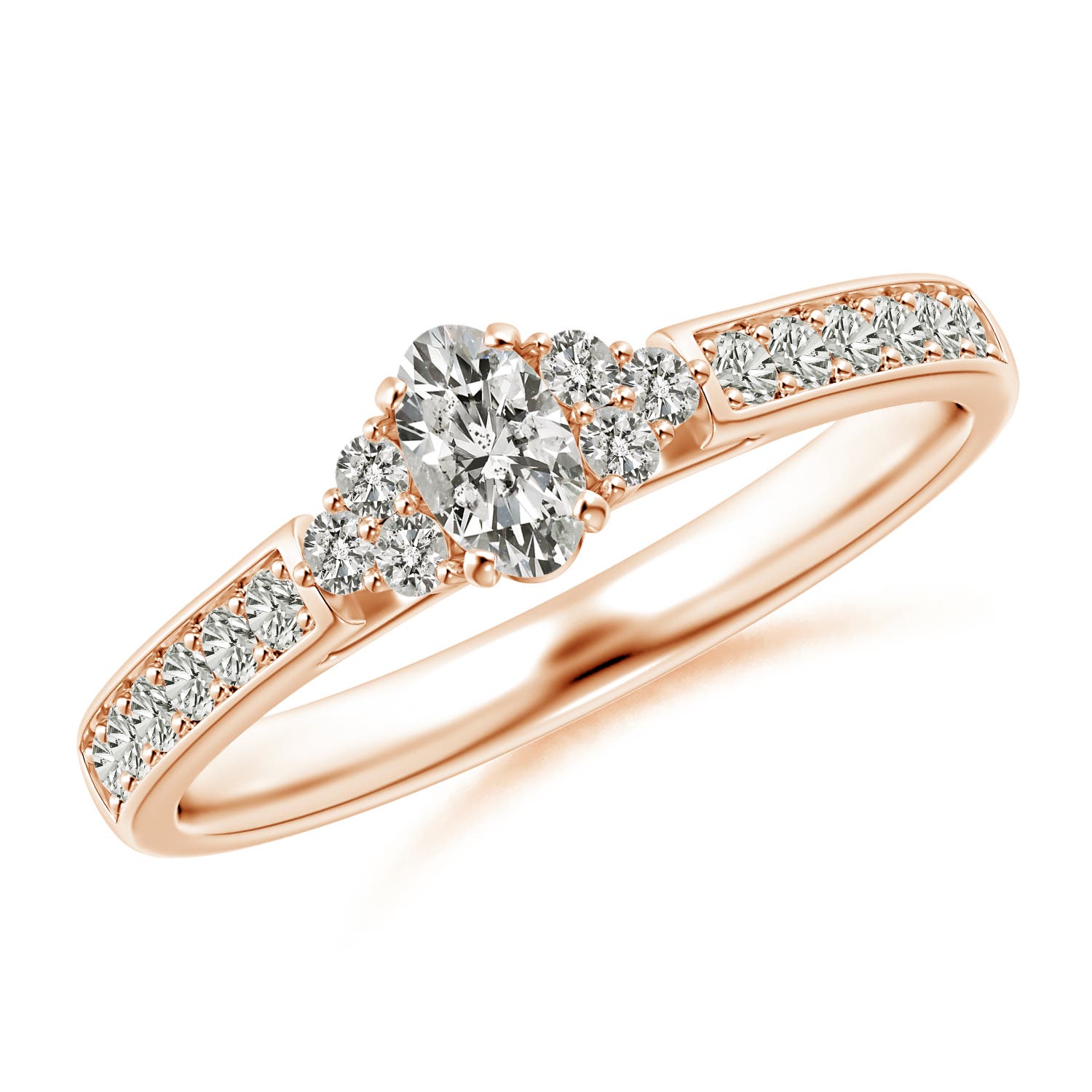 K, I3 / 0.49 CT / 14 KT Rose Gold