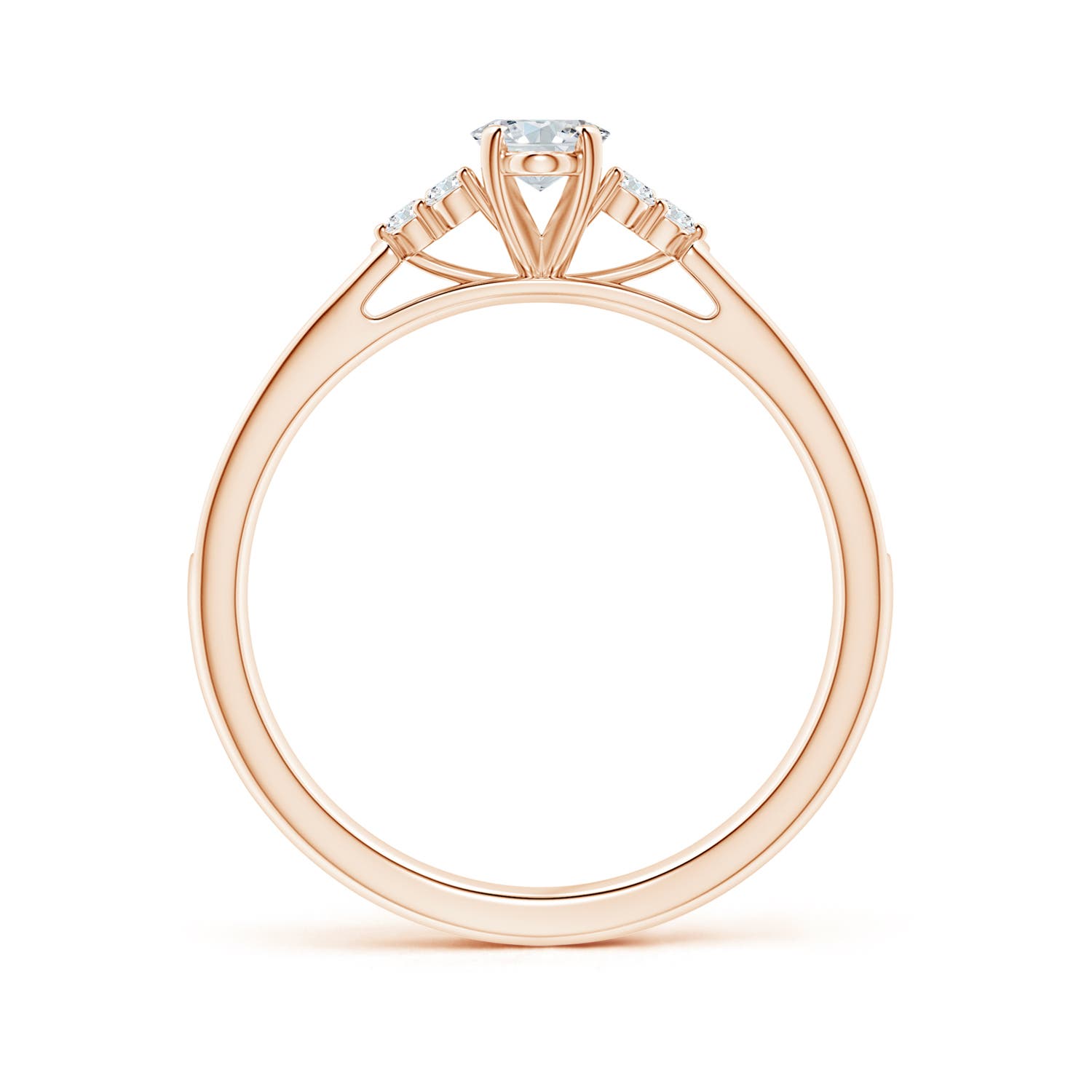 G, VS2 / 0.74 CT / 14 KT Rose Gold