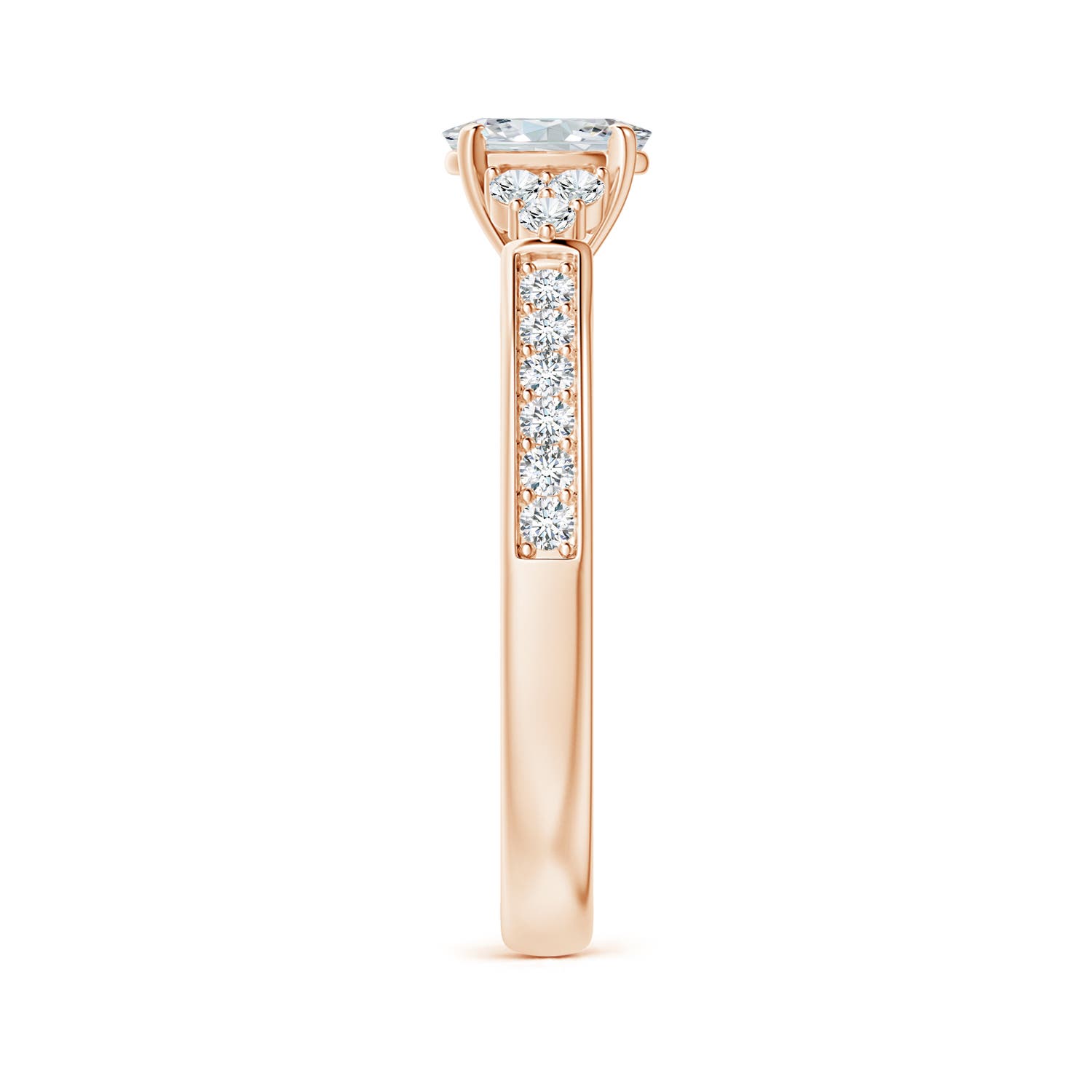 G, VS2 / 0.74 CT / 14 KT Rose Gold