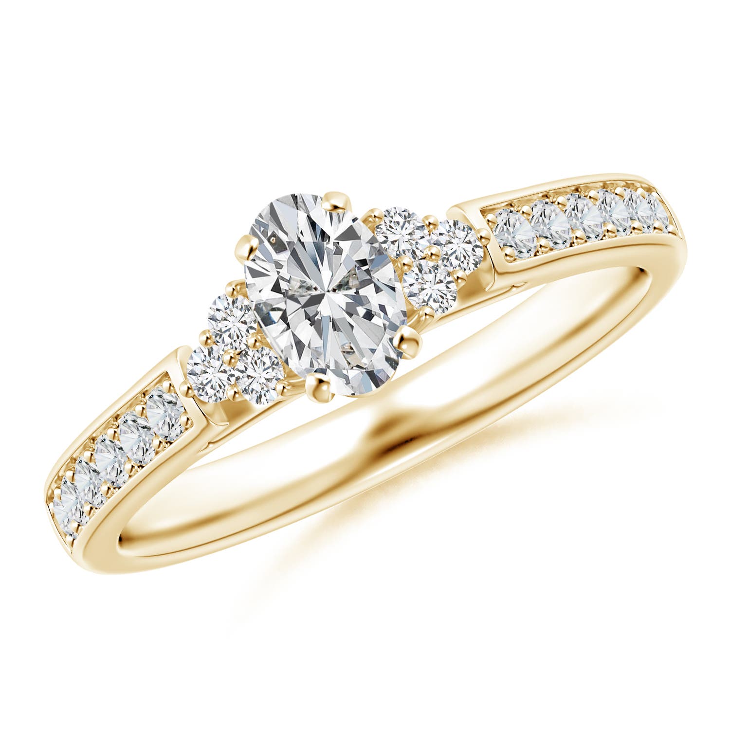 H, SI2 / 0.74 CT / 14 KT Yellow Gold