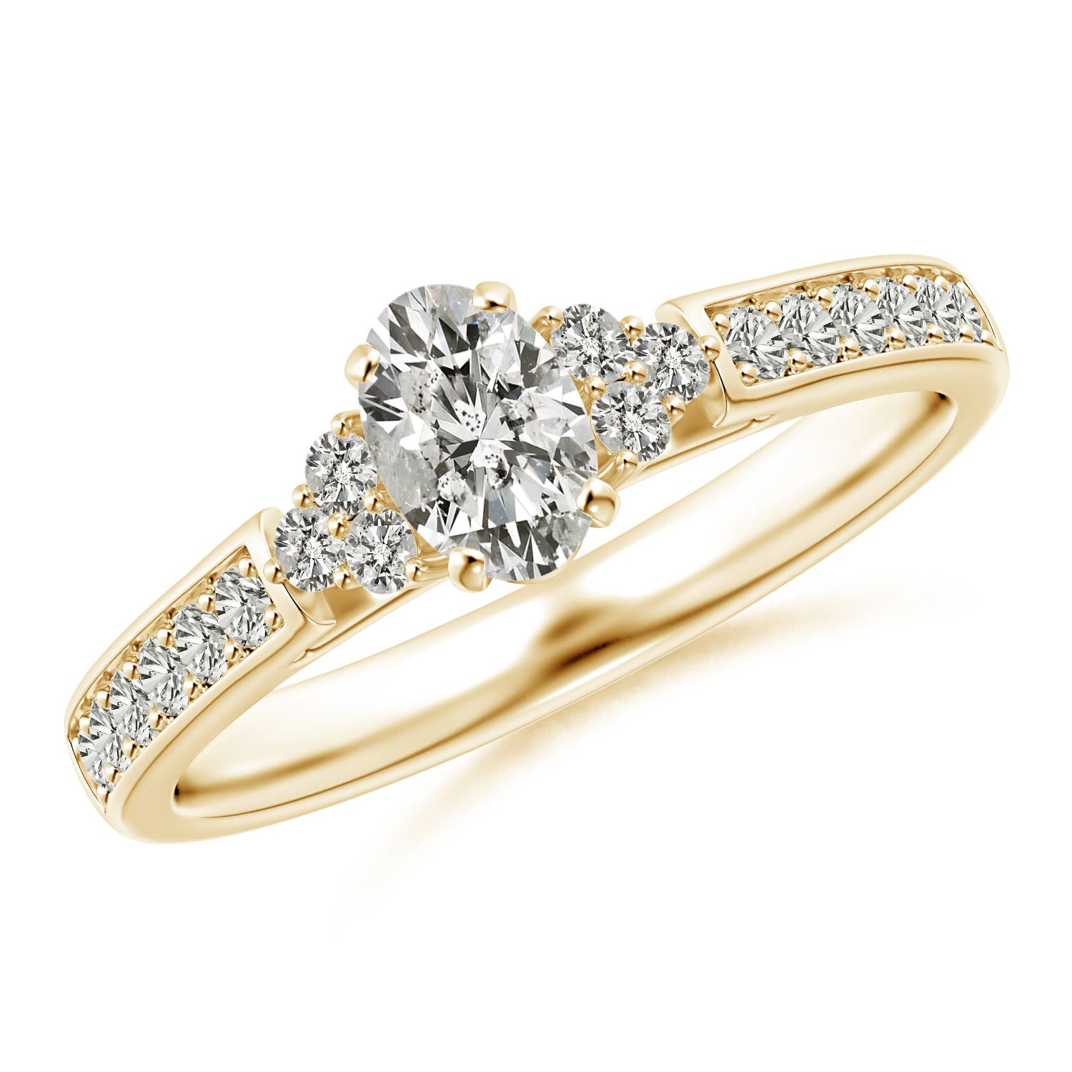 K, I3 / 0.74 CT / 14 KT Yellow Gold