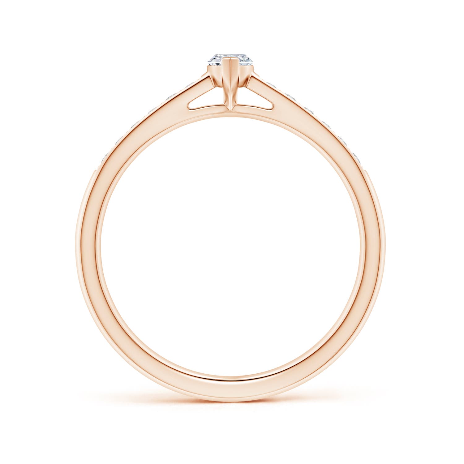 H, SI2 / 0.39 CT / 14 KT Rose Gold