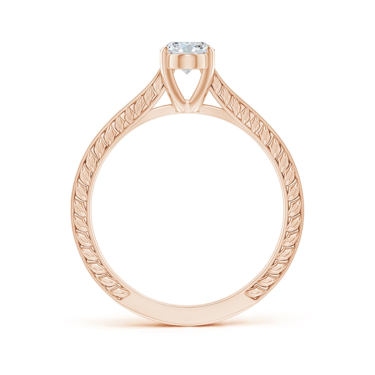 G, VS2 / 0.76 CT / 14 KT Rose Gold