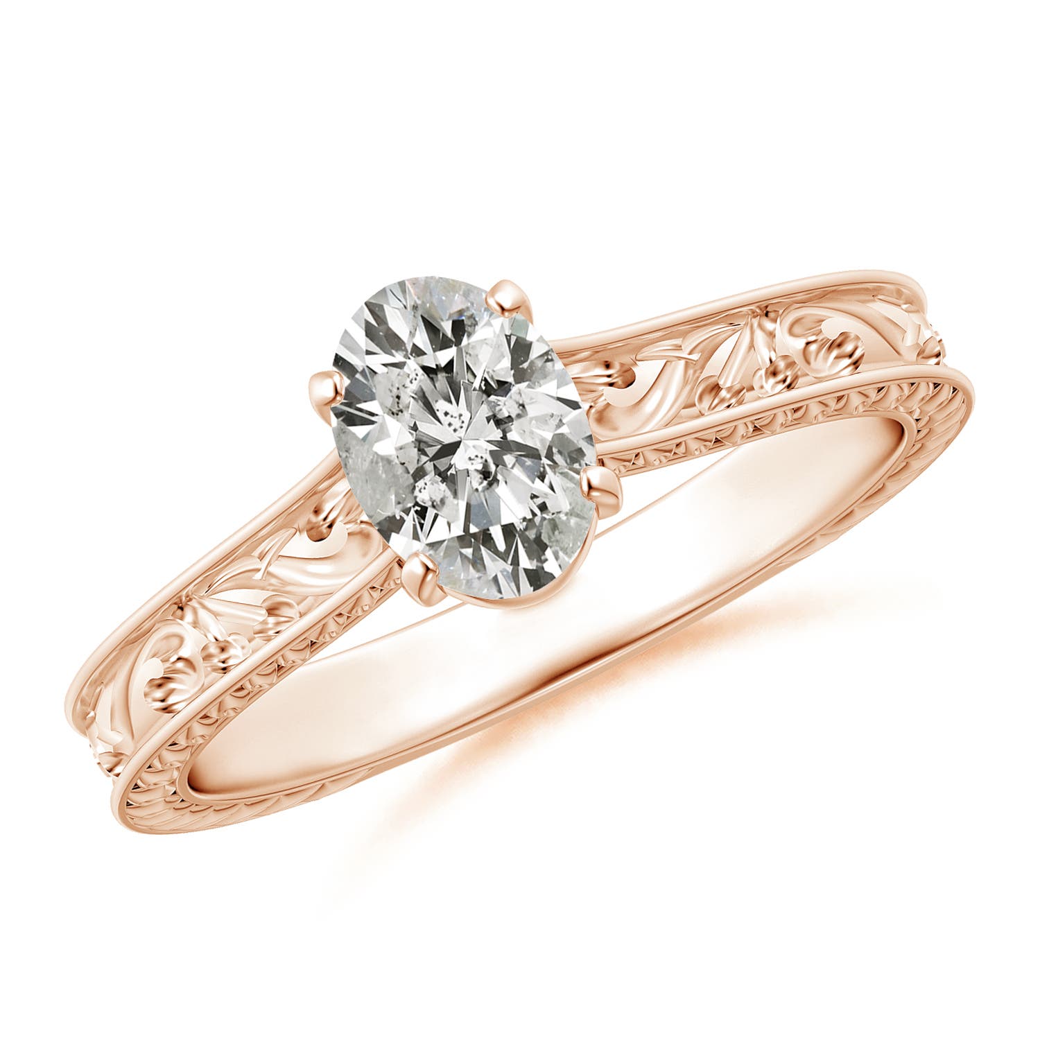 K, I3 / 0.76 CT / 14 KT Rose Gold