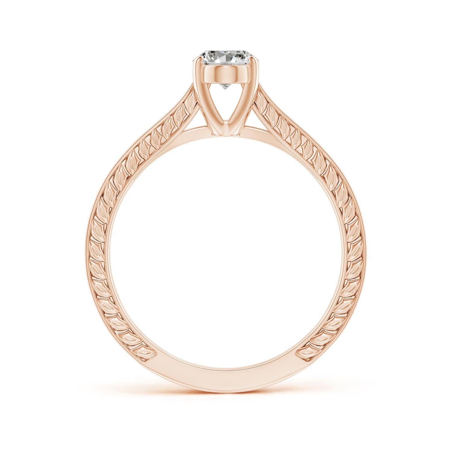 K, I3 / 0.76 CT / 14 KT Rose Gold