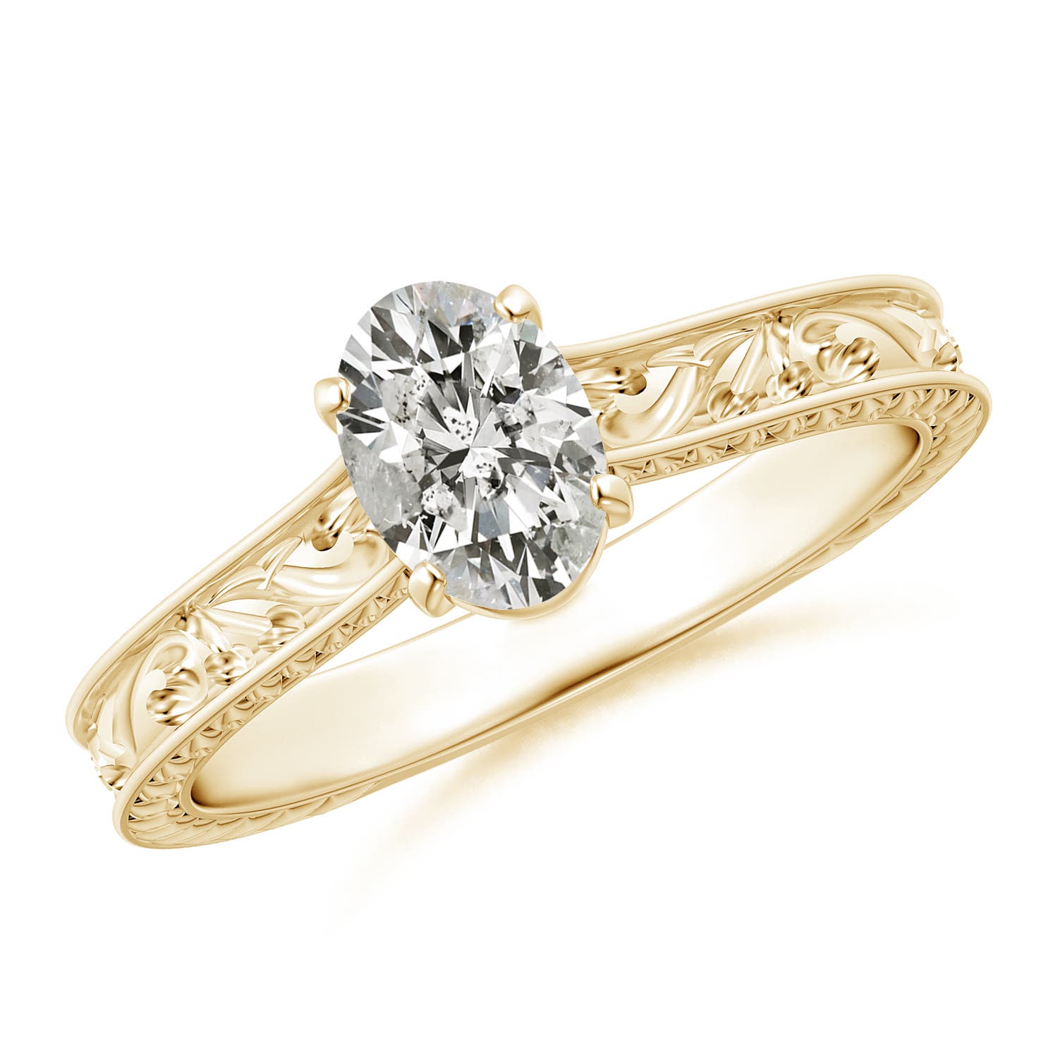 K, I3 / 0.76 CT / 14 KT Yellow Gold