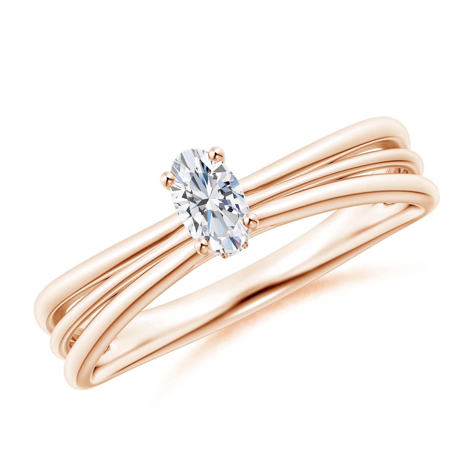 F-G, VS / 0.26 CT / 14 KT Rose Gold