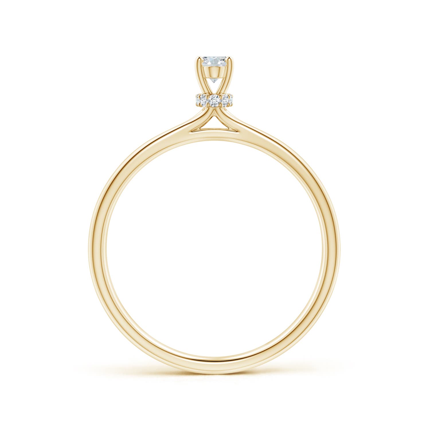 F-G, VS / 0.26 CT / 14 KT Yellow Gold