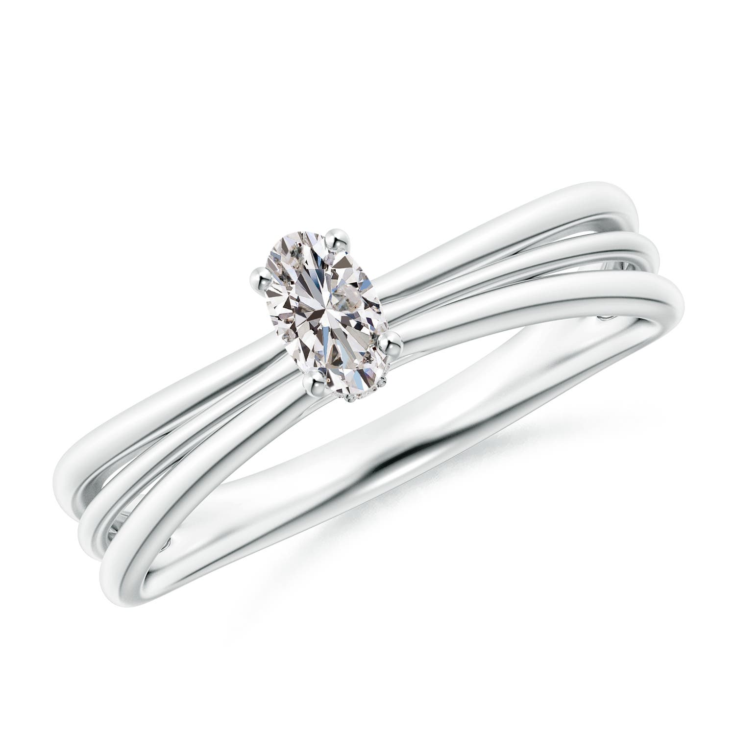 I-J, I1-I2 / 0.26 CT / 14 KT White Gold