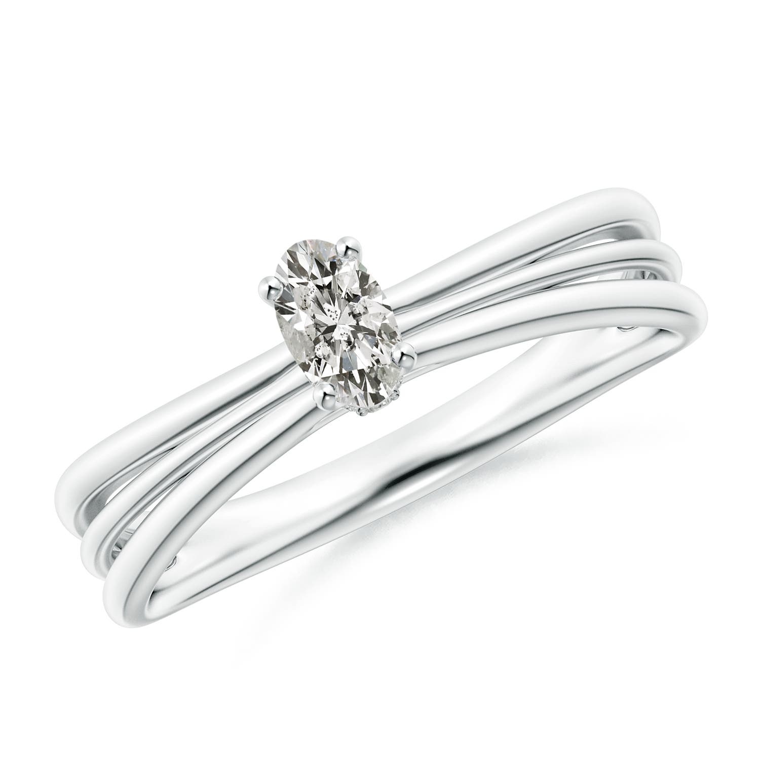 K, I3 / 0.26 CT / 14 KT White Gold