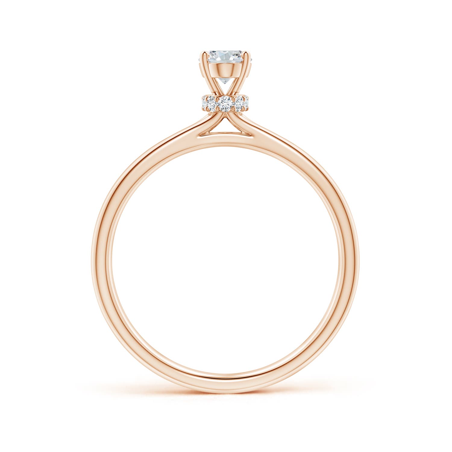 G, VS2 / 0.49 CT / 14 KT Rose Gold