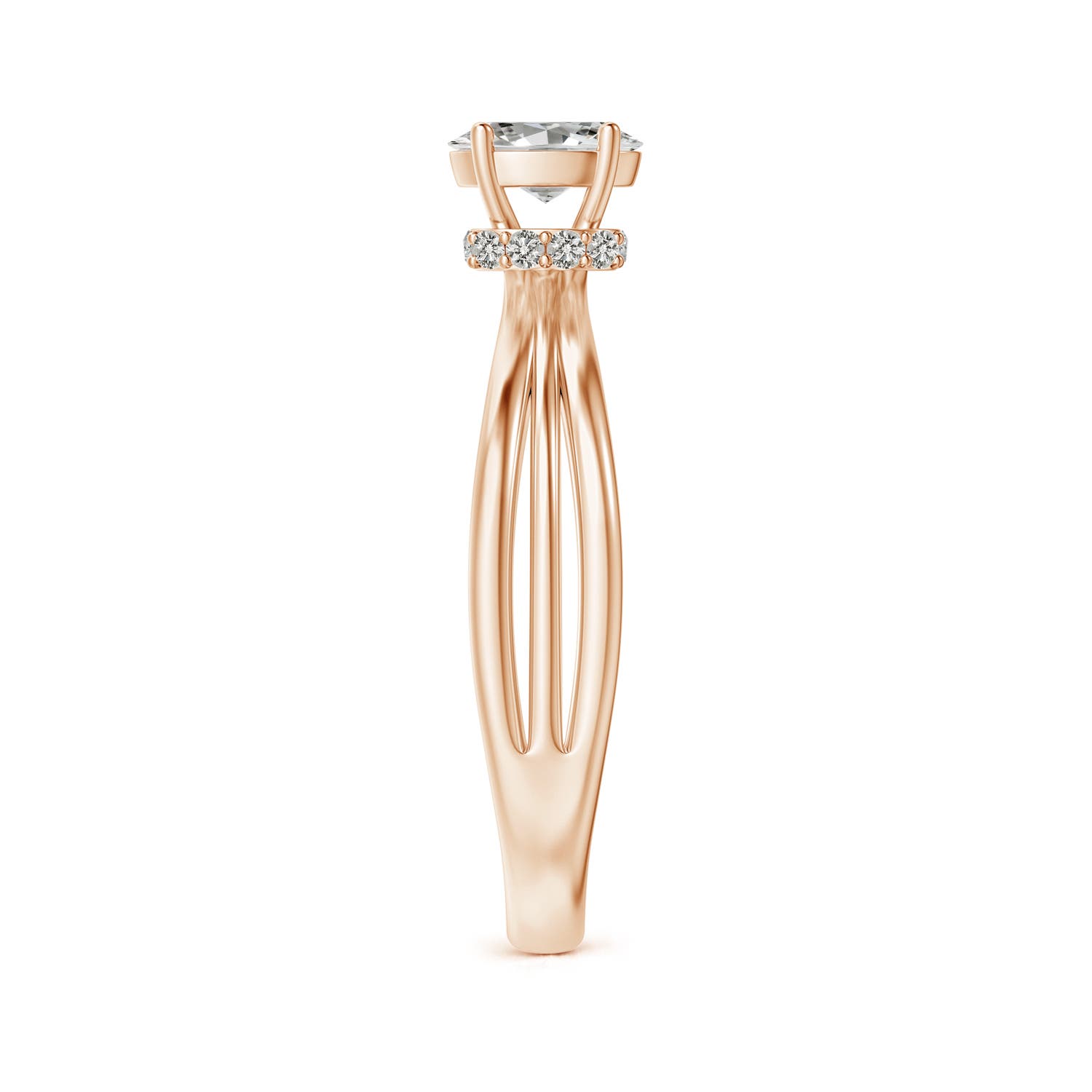 K, I3 / 0.49 CT / 14 KT Rose Gold