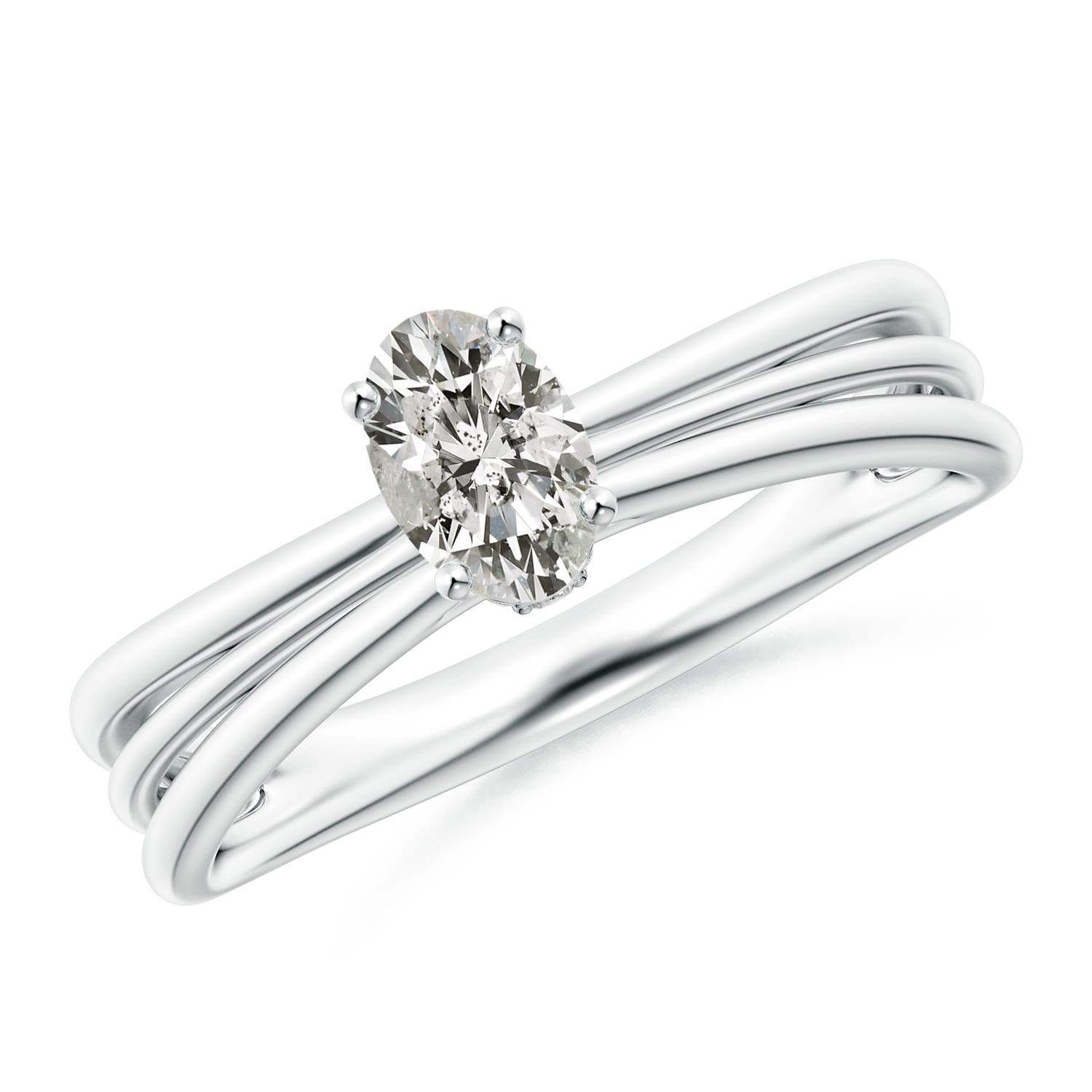 K, I3 / 0.49 CT / 14 KT White Gold