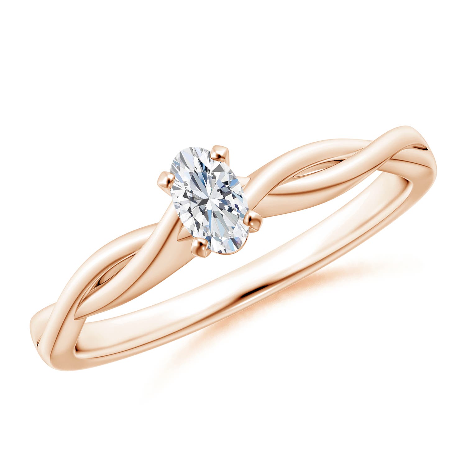 F-G, VS / 0.21 CT / 14 KT Rose Gold