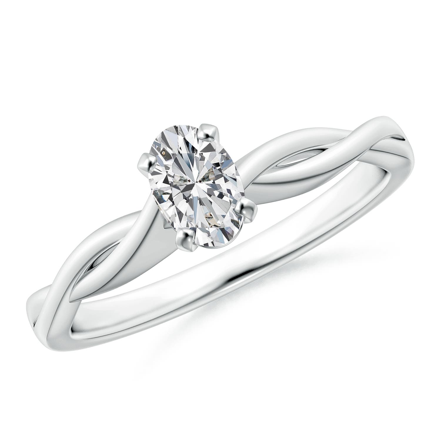 H, SI2 / 0.43 CT / 14 KT White Gold