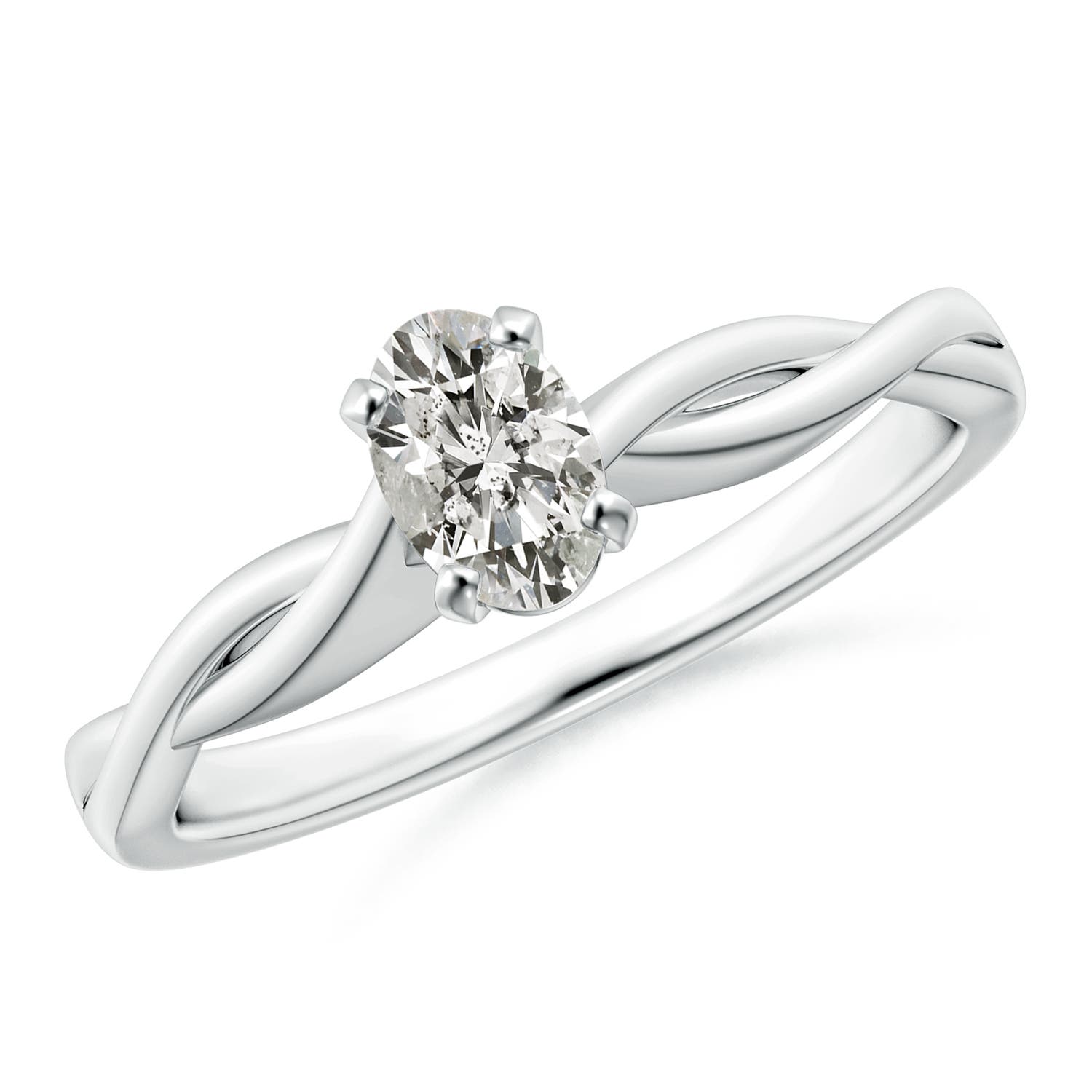 K, I3 / 0.43 CT / 14 KT White Gold